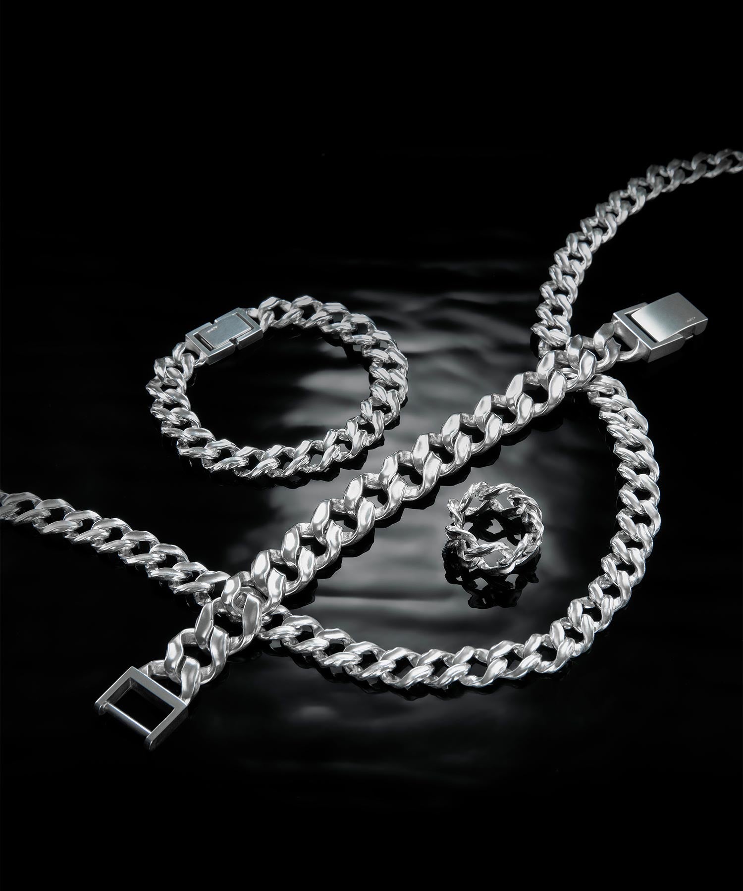 LINK CHAIN SKIN SILVER BRACELET