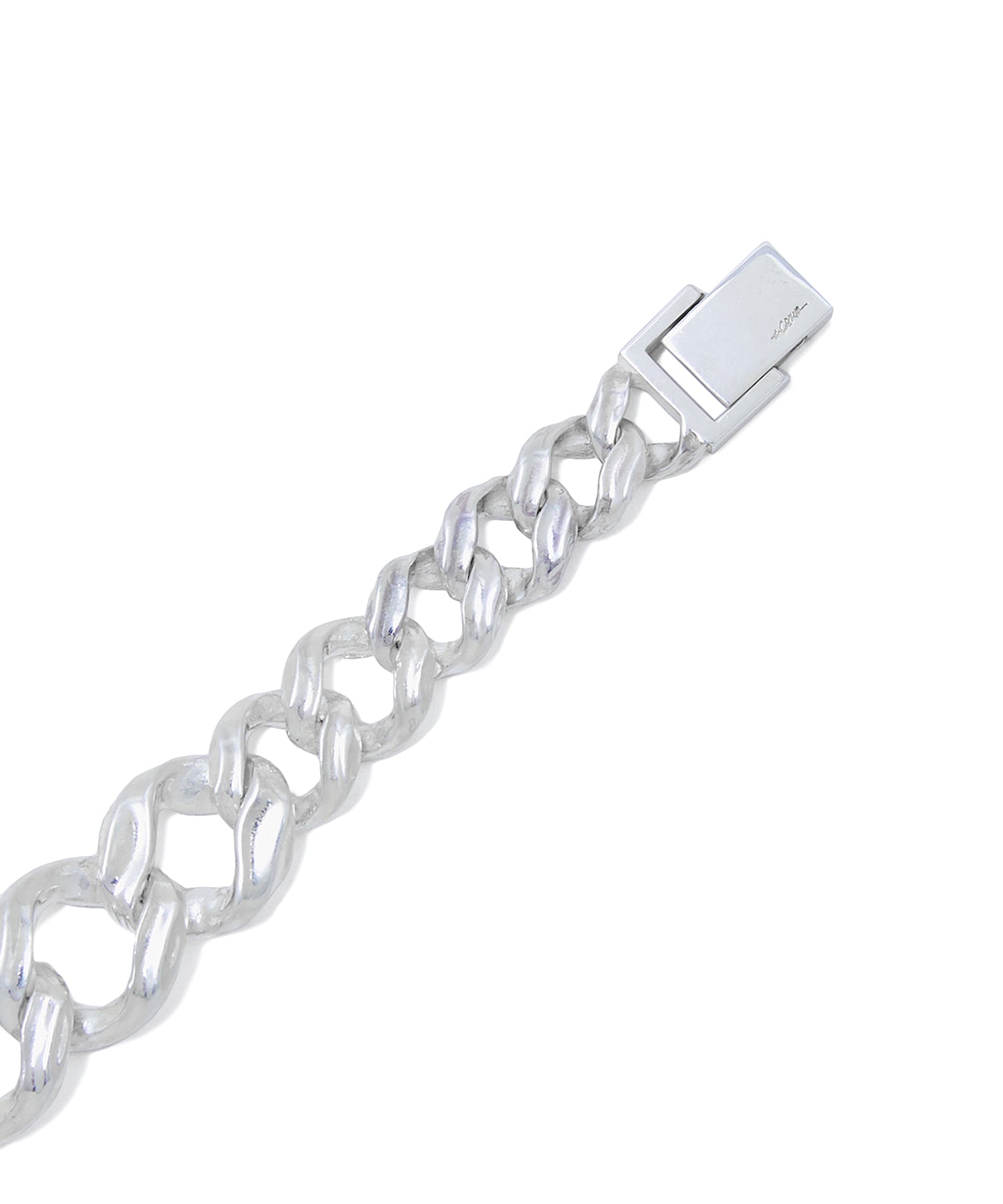 LINK CHAIN GRADATION SILVER BRACELET
