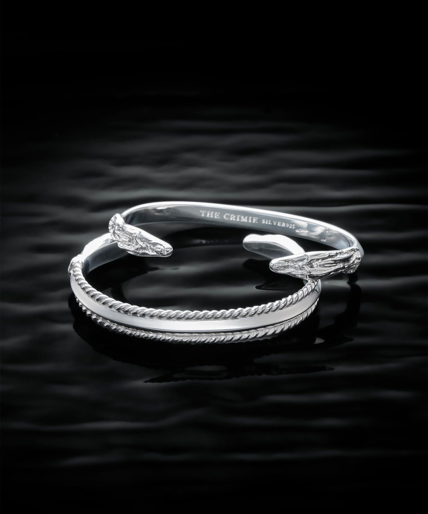 PYRAMID STUDS GUADALUPE SILVER BRACELET