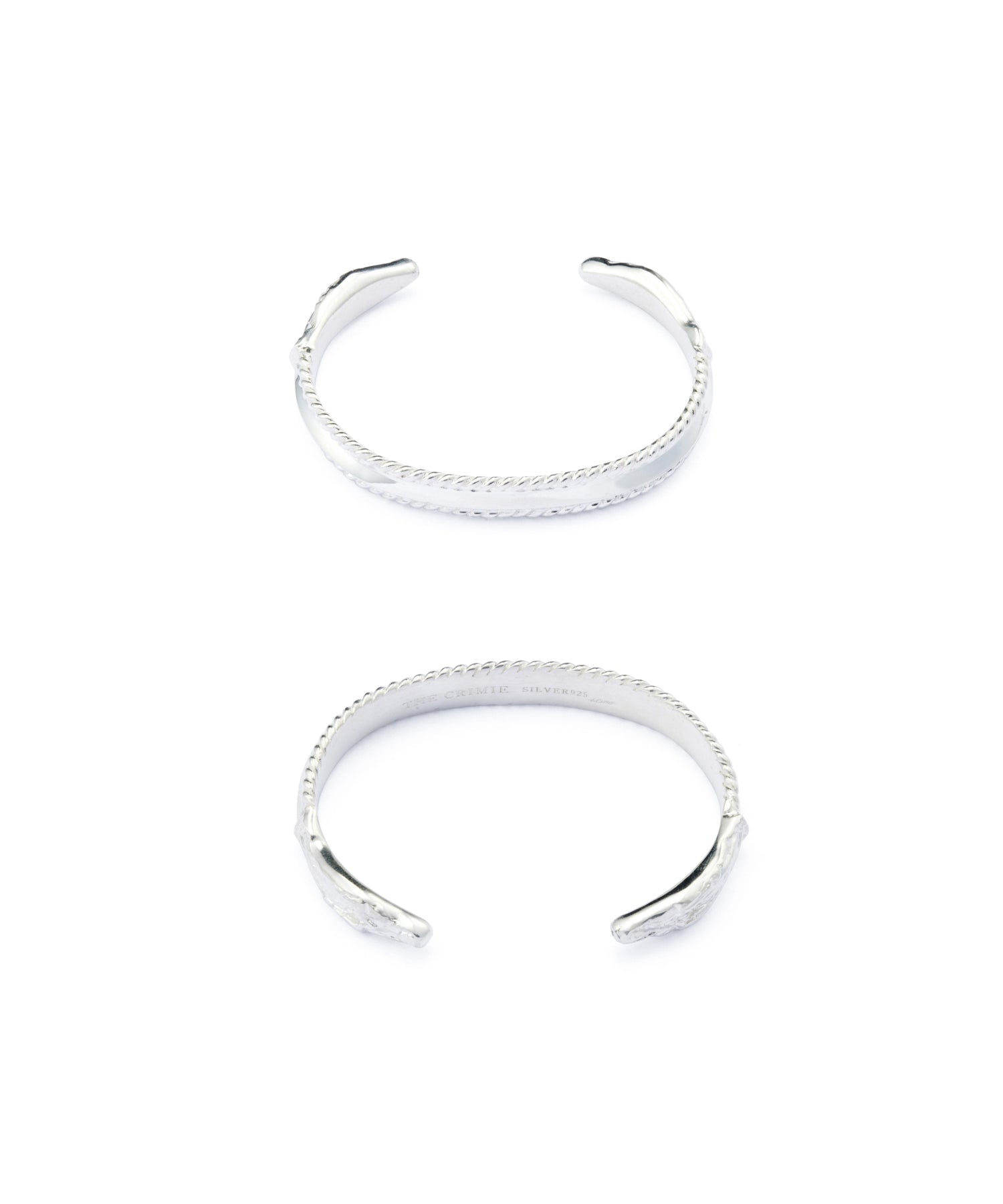 PYRAMID ROPE STUDS GUADALUPE SILVER BRACELET