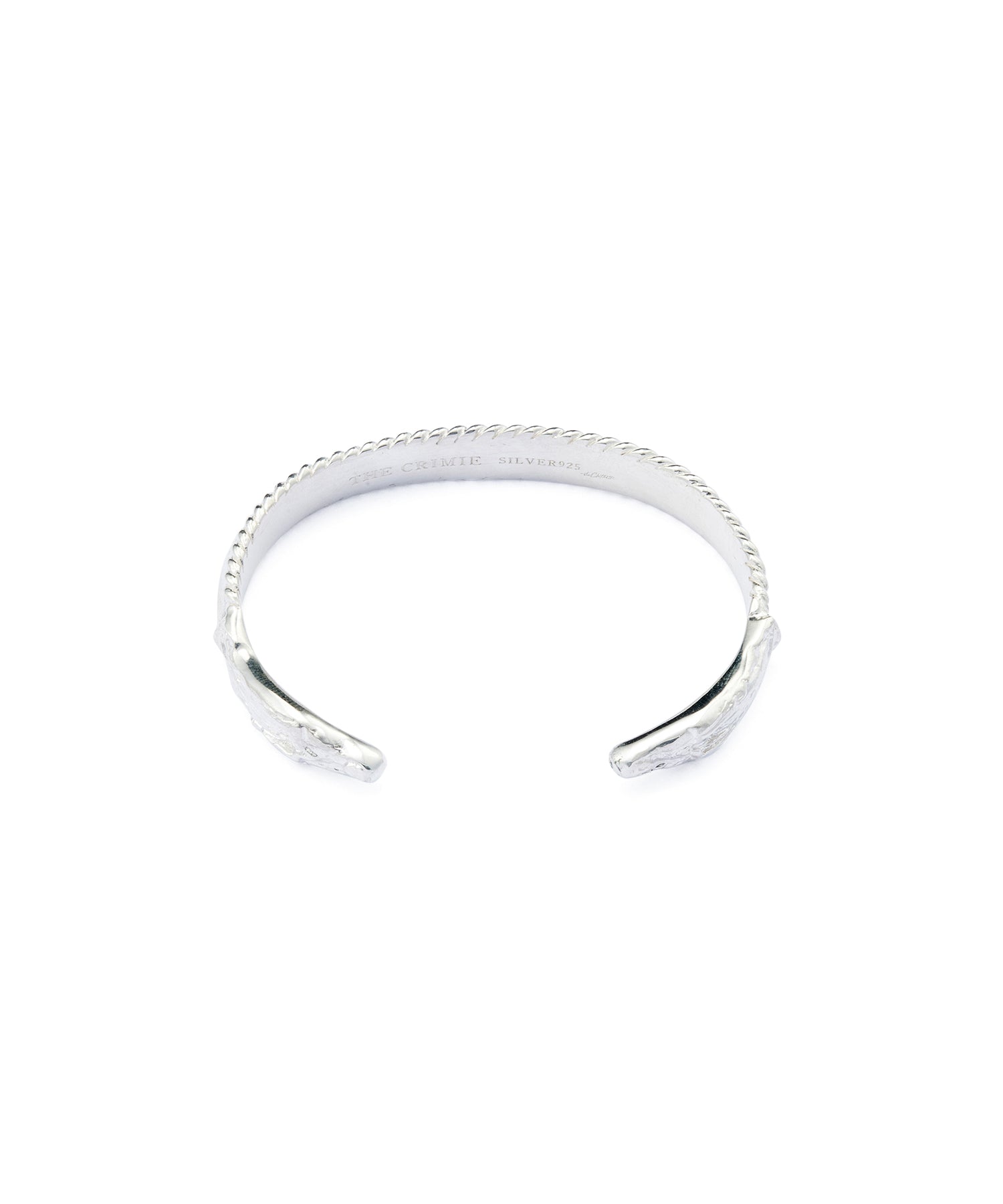 PYRAMID ROPE STUDS GUADALUPE SILVER BRACELET
