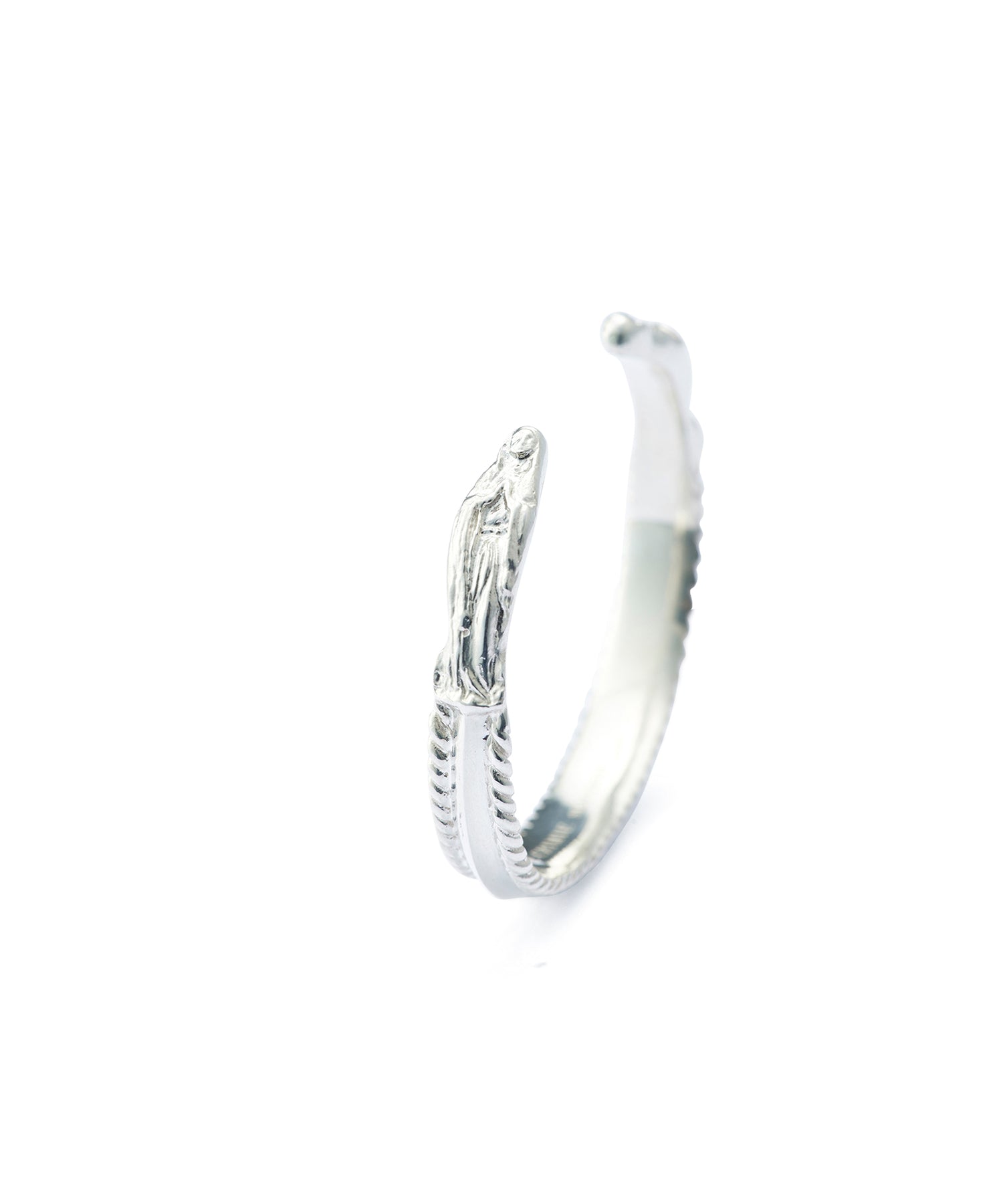 PYRAMID ROPE STUDS GUADALUPE SILVER BRACELET