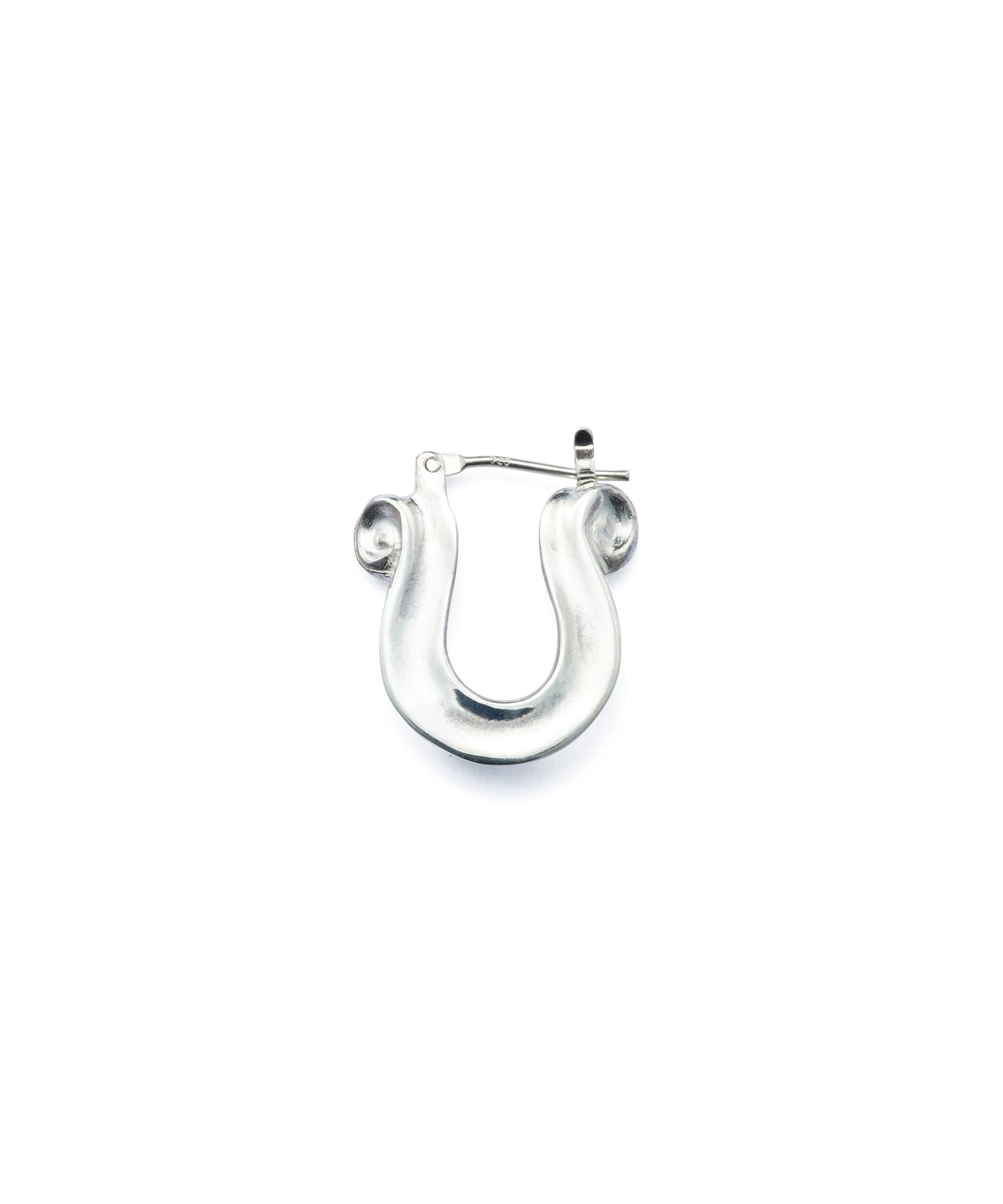 LETTER RIBBON HORSE SHOE SILVER PIERCE