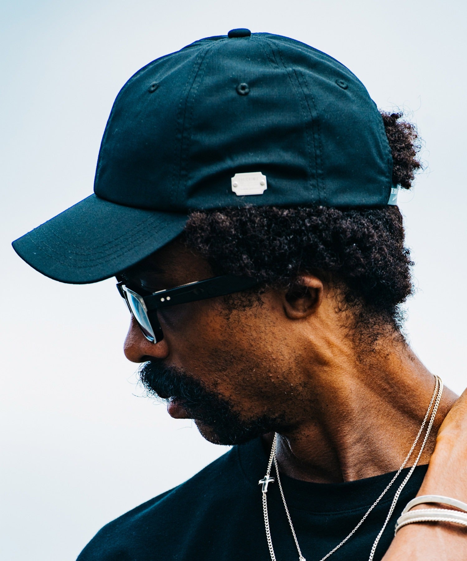 LOGO PLAQUE WOOL BLEND CAP