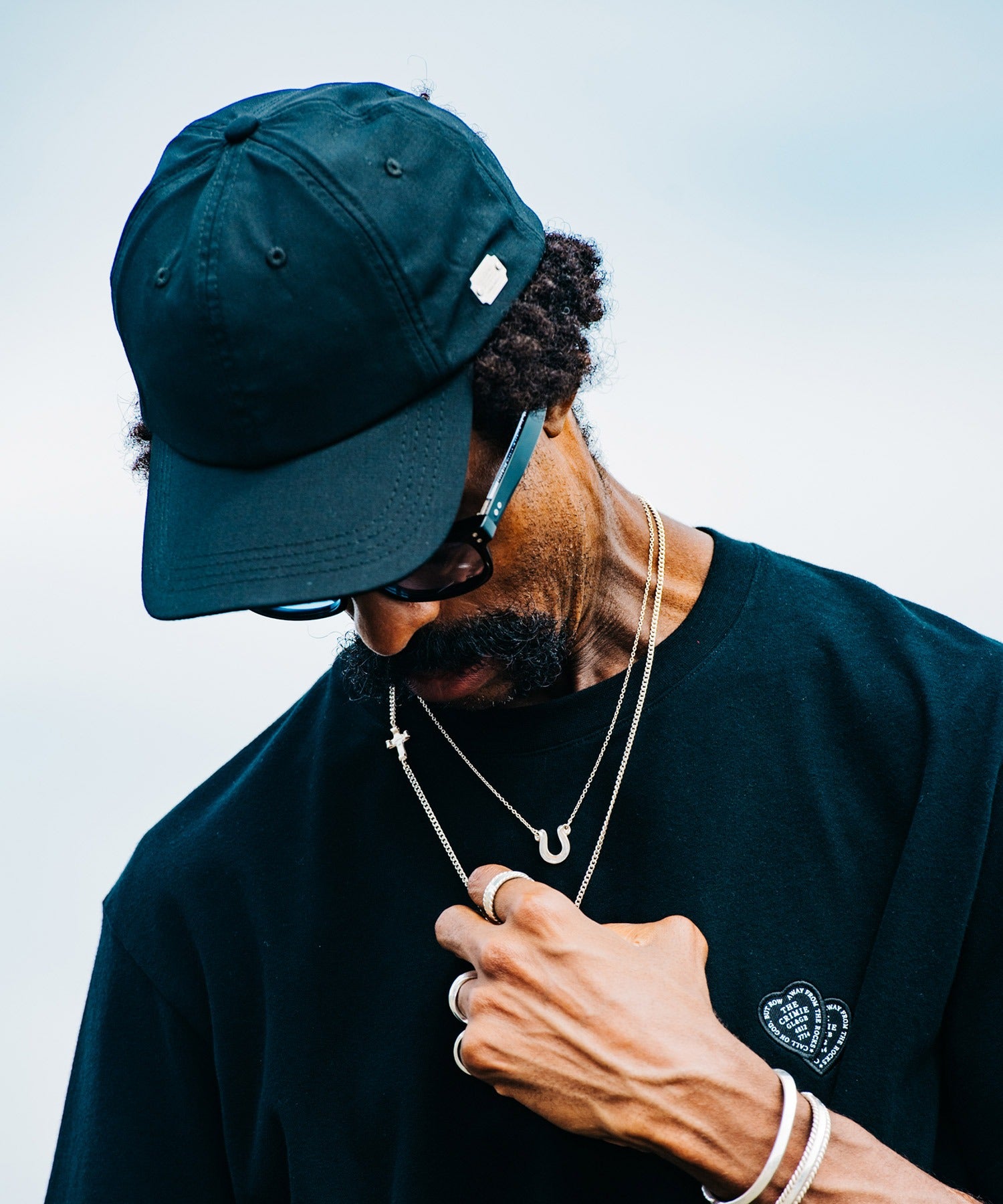 LOGO PLAQUE WOOL BLEND CAP