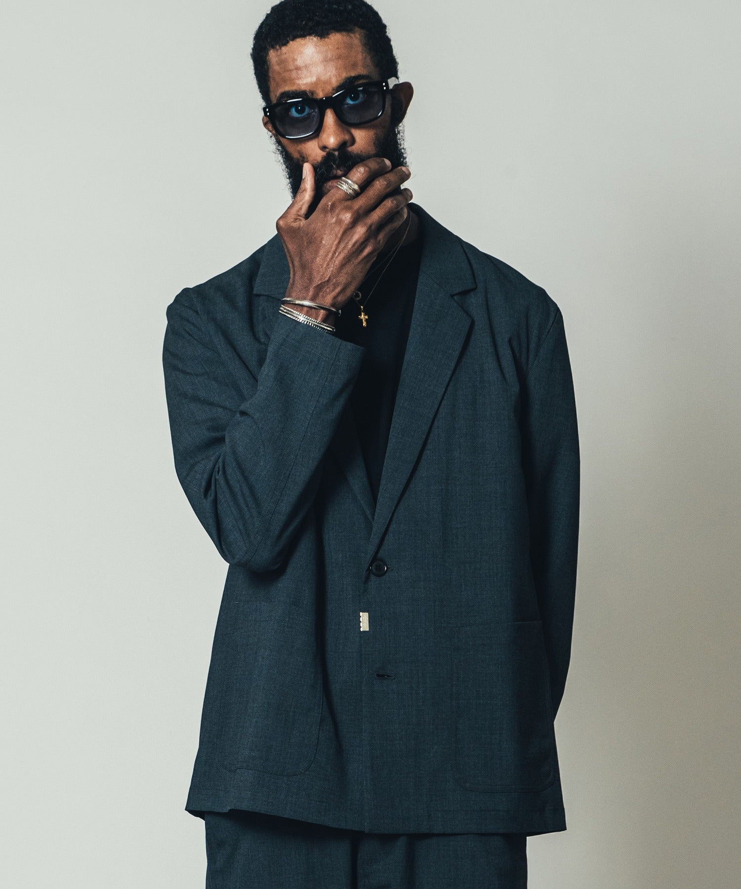 WOOL BLEND SUIT JACKET