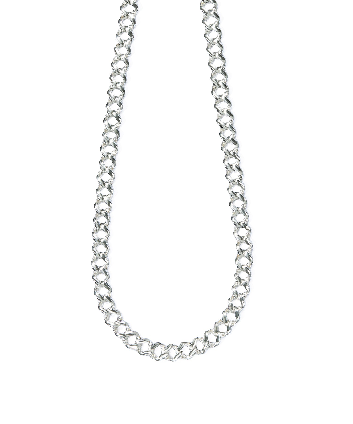 LINK CHAIN SKIN SILVER NECKLACE MIDDLE
