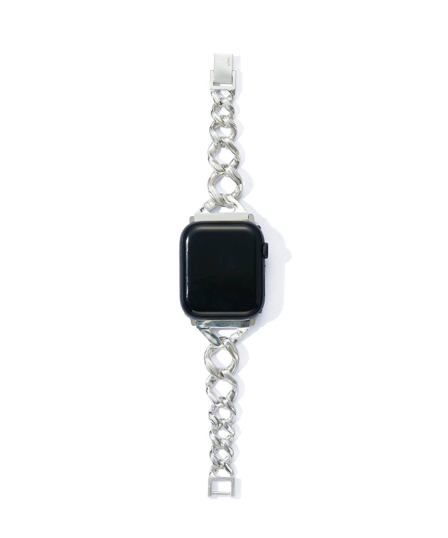 APPLE WATCH LINK CHAIN GRADATION SILVER BAND / 45、44、42mm対応