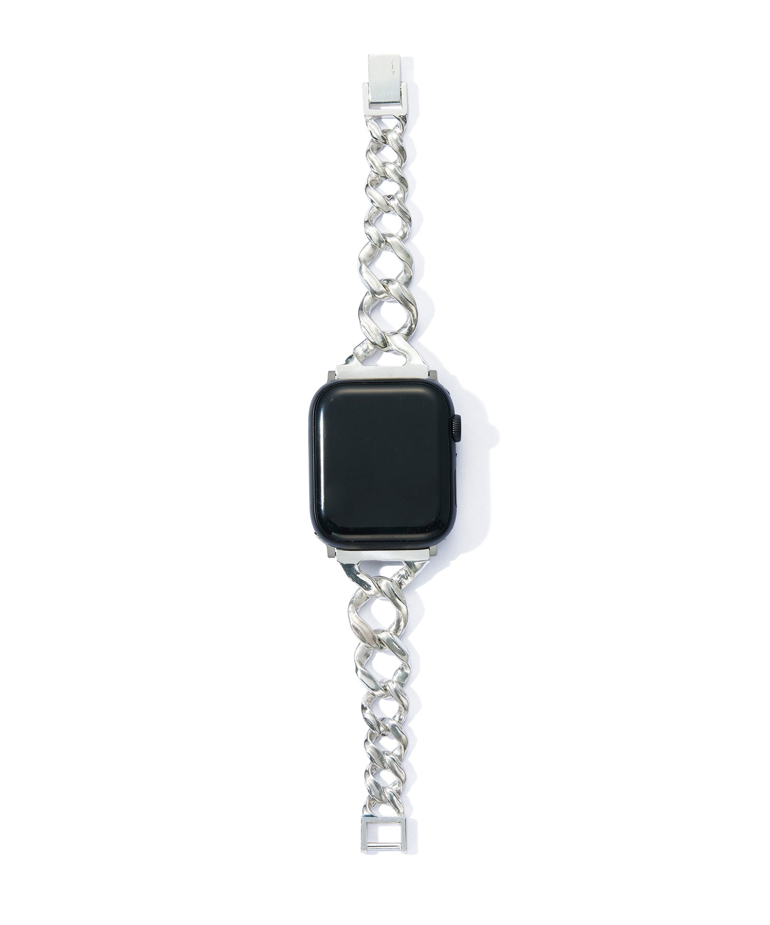 APPLE WATCH LINK CHAIN GRADATION SILVER BAND / 45、44、42mm対応