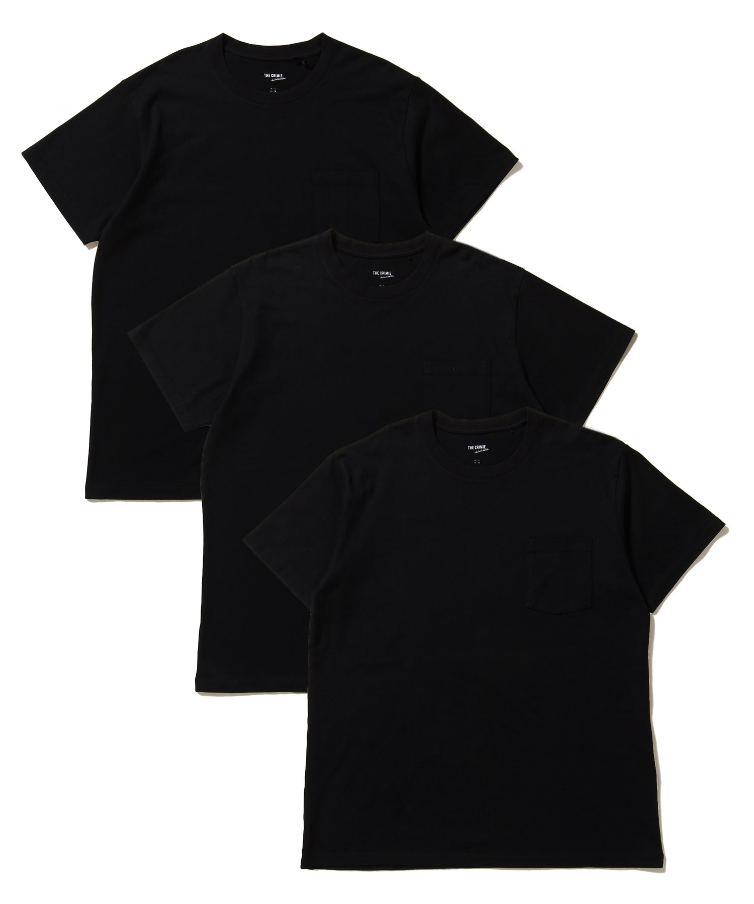 CREW NECK POCKET T-SHIRT 2P + 1P SERVICE PACK