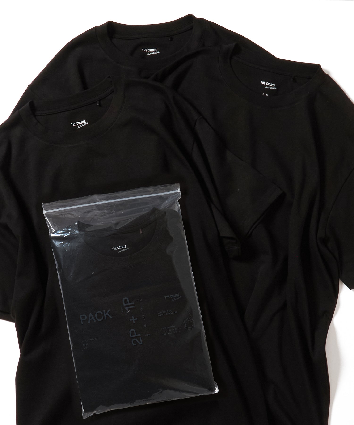 CREW NECK T-SHIRT 2P + 1P SERVICE PACK