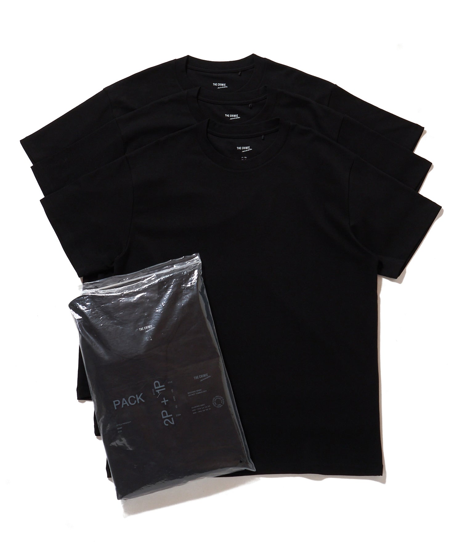 CREW NECK T-SHIRT 2P + 1P SERVICE PACK