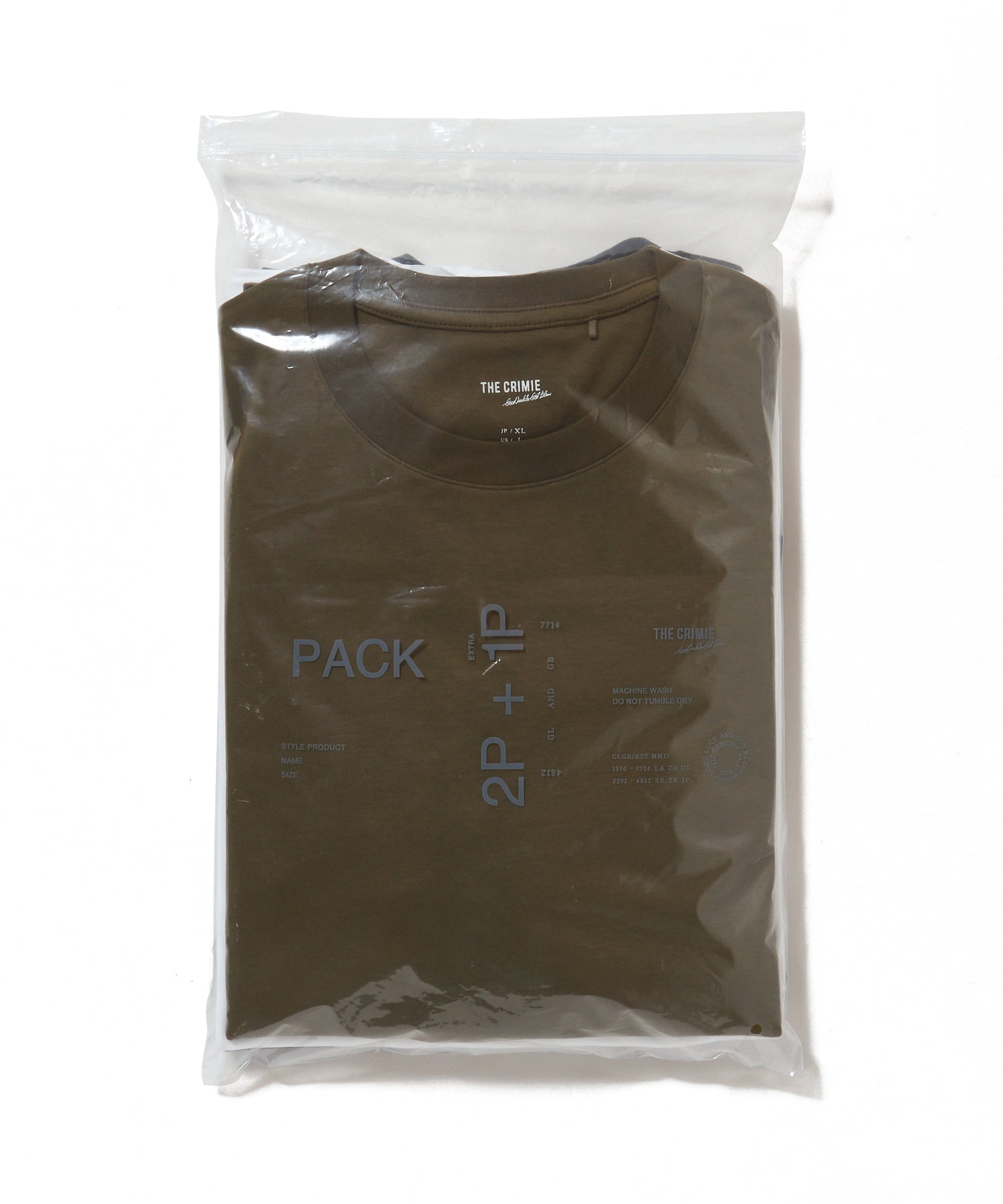 CREW NECK T-SHIRT 2P + 1P SERVICE PACK