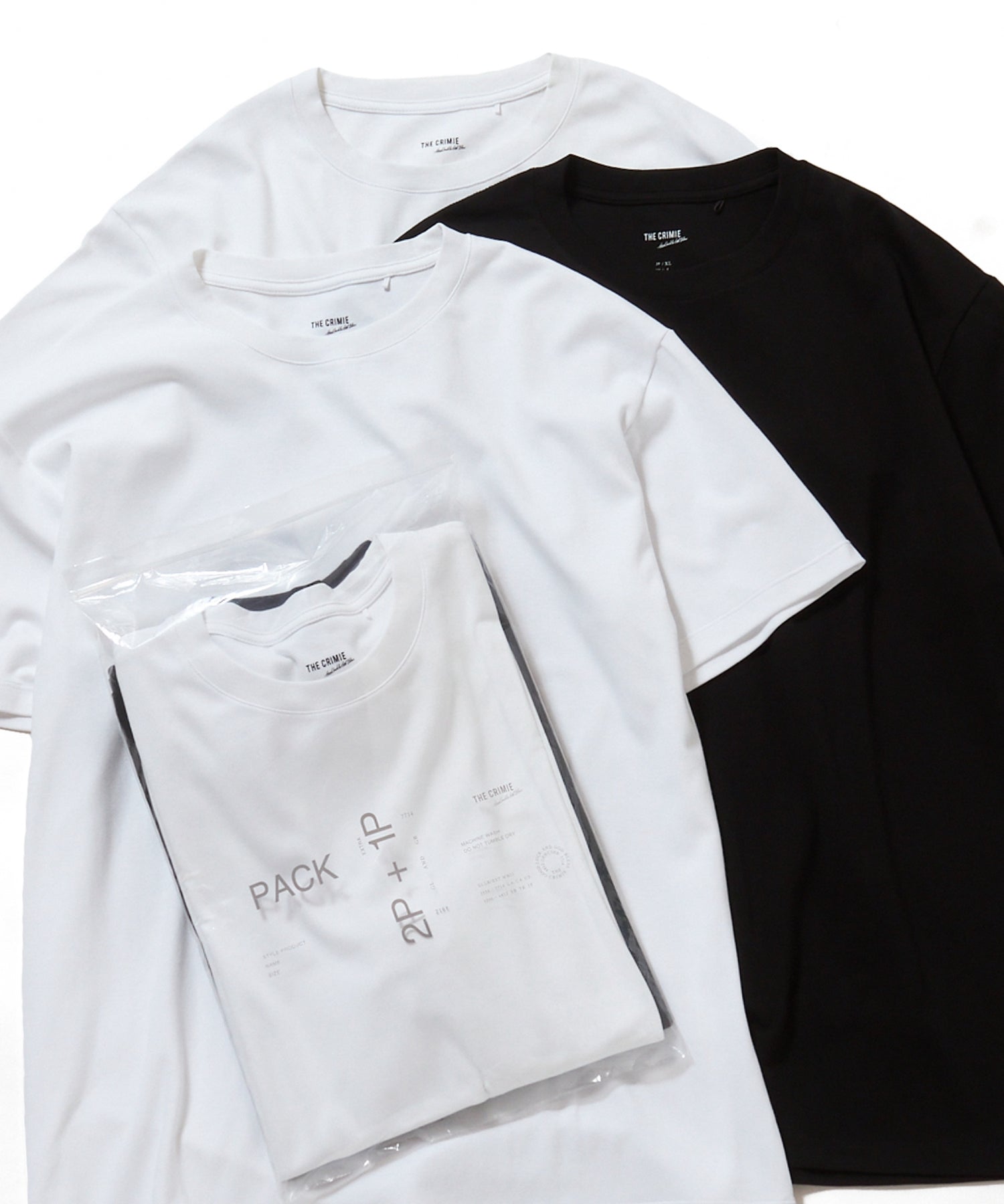 CREW NECK T-SHIRT 2P + 1P SERVICE PACK