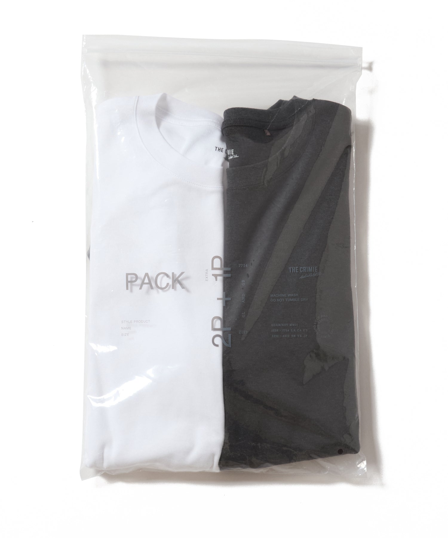 CREW NECK T-SHIRT 2P + 1P SERVICE PACK