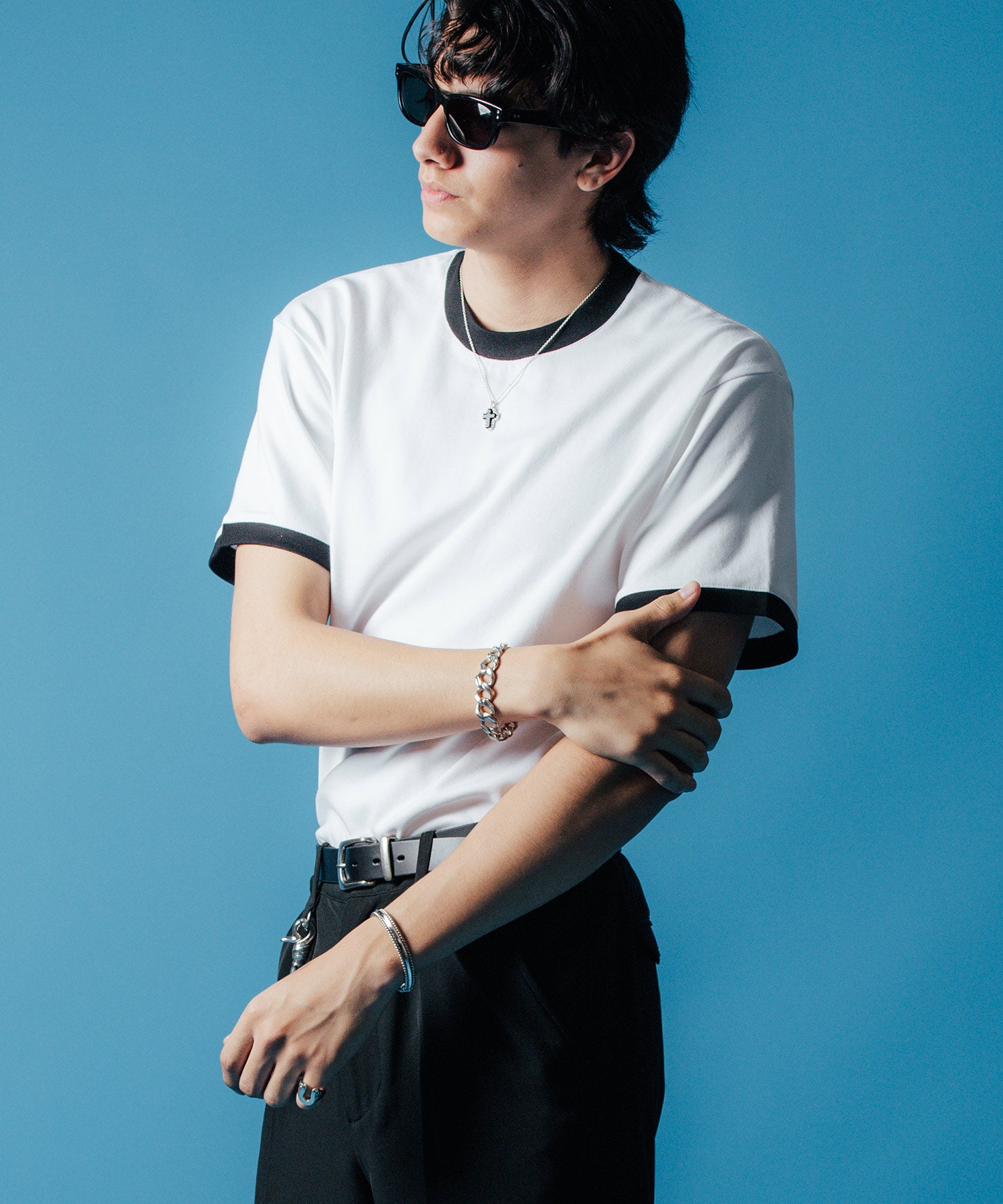 TRIM SHORT SLEEVE T SHIRT