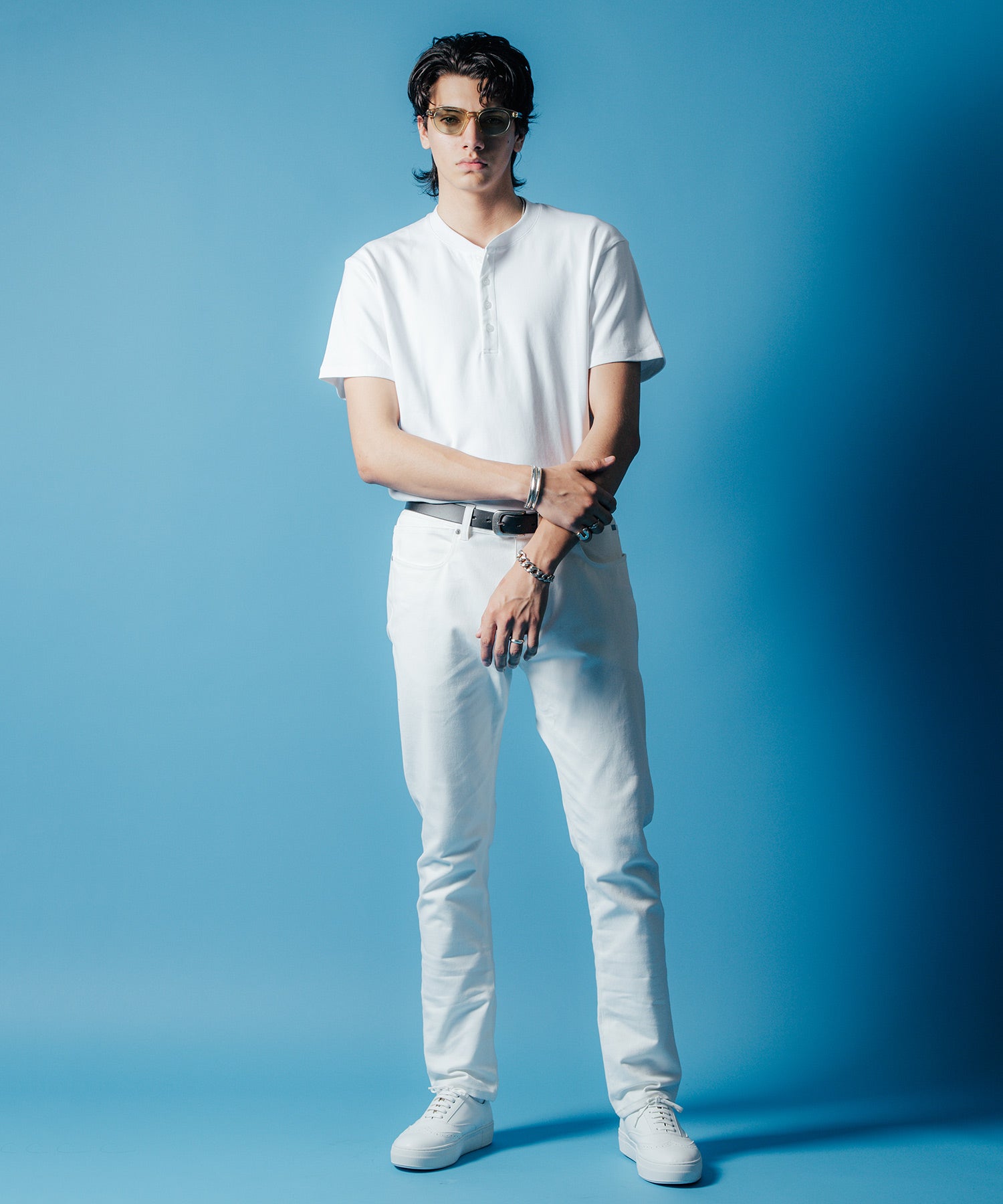 HENRY NECK SHORT SLEEVE T SHIRT