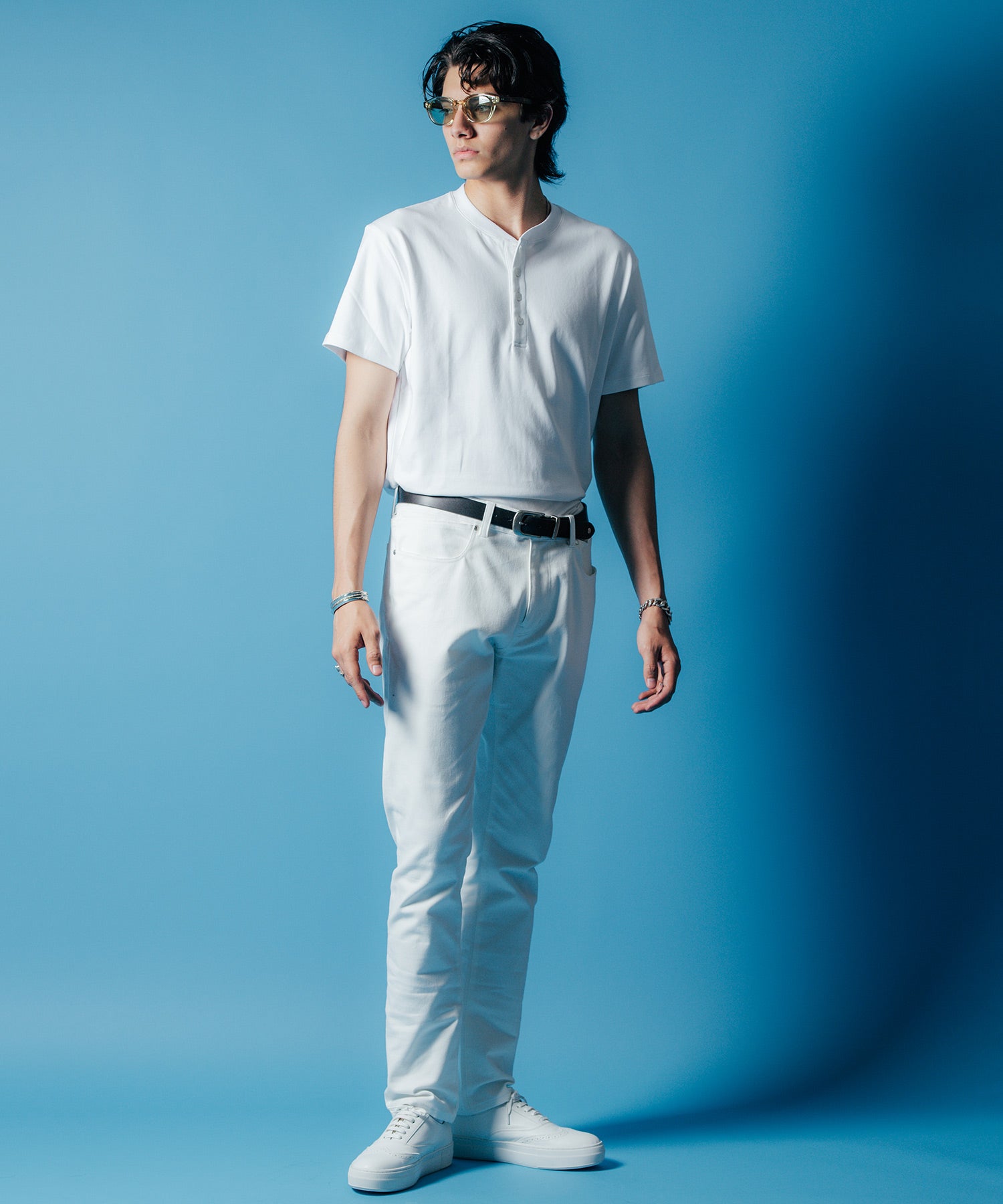 HENRY NECK SHORT SLEEVE T SHIRT