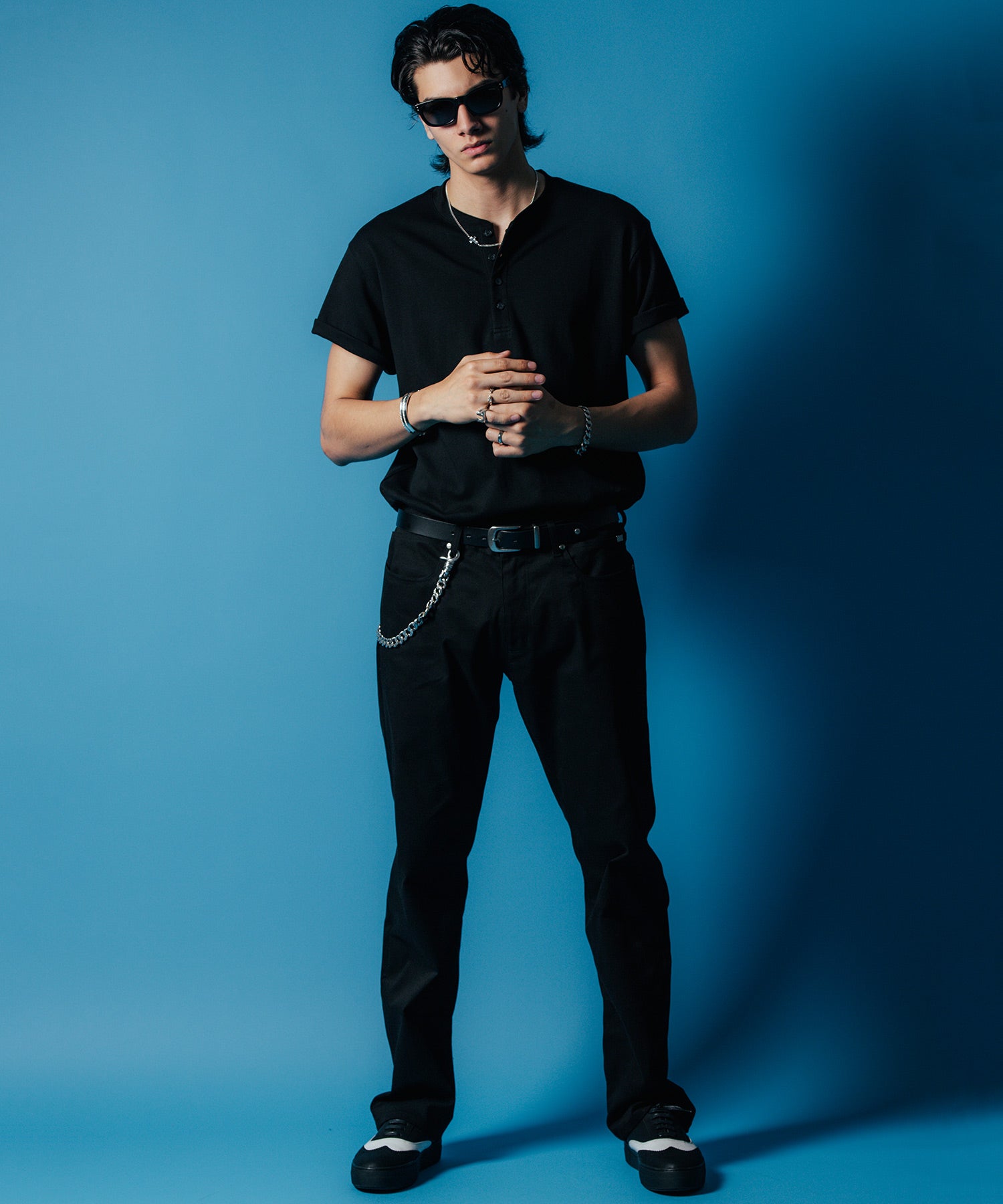 HENRY NECK SHORT SLEEVE T SHIRT