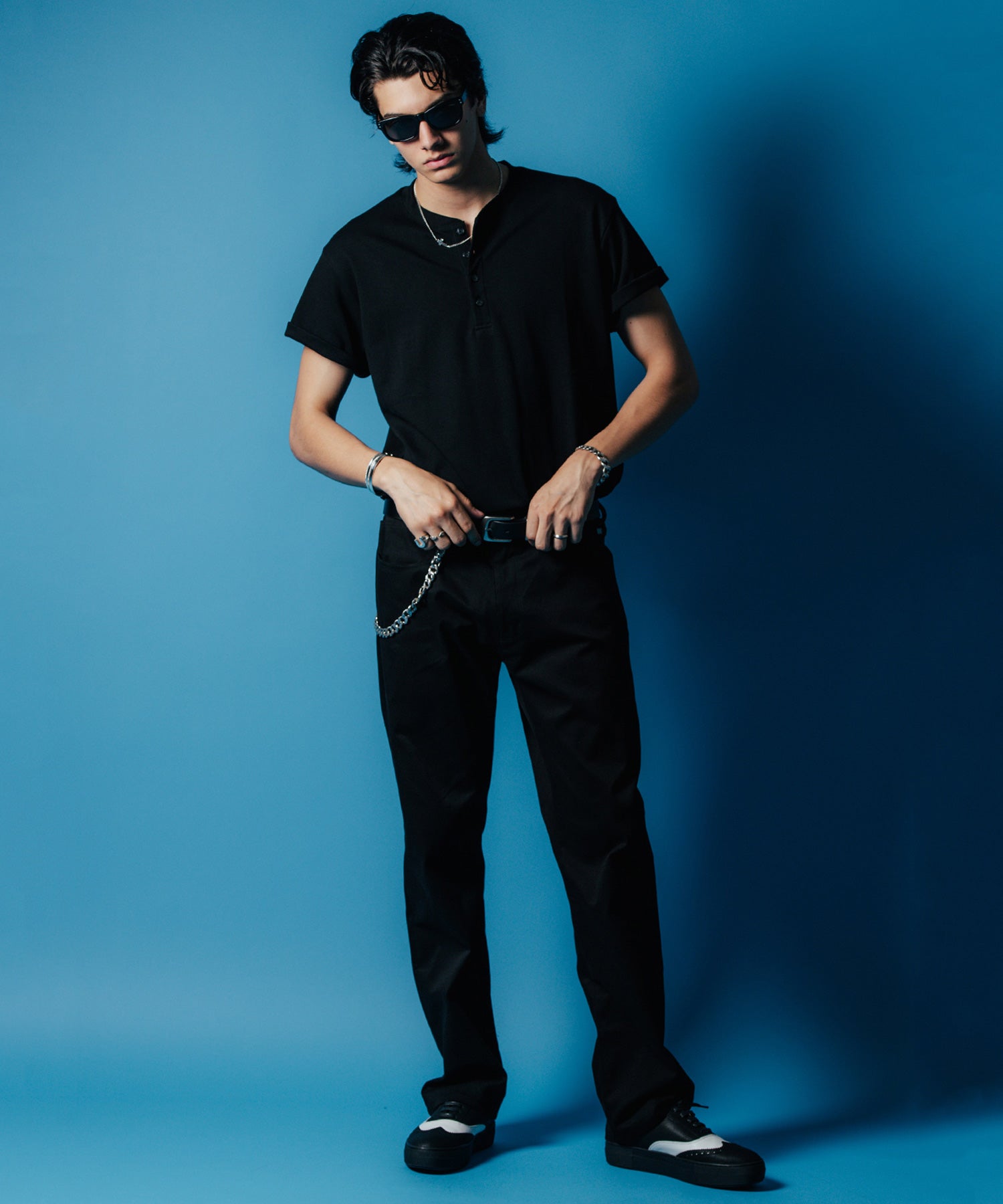 HENRY NECK SHORT SLEEVE T SHIRT