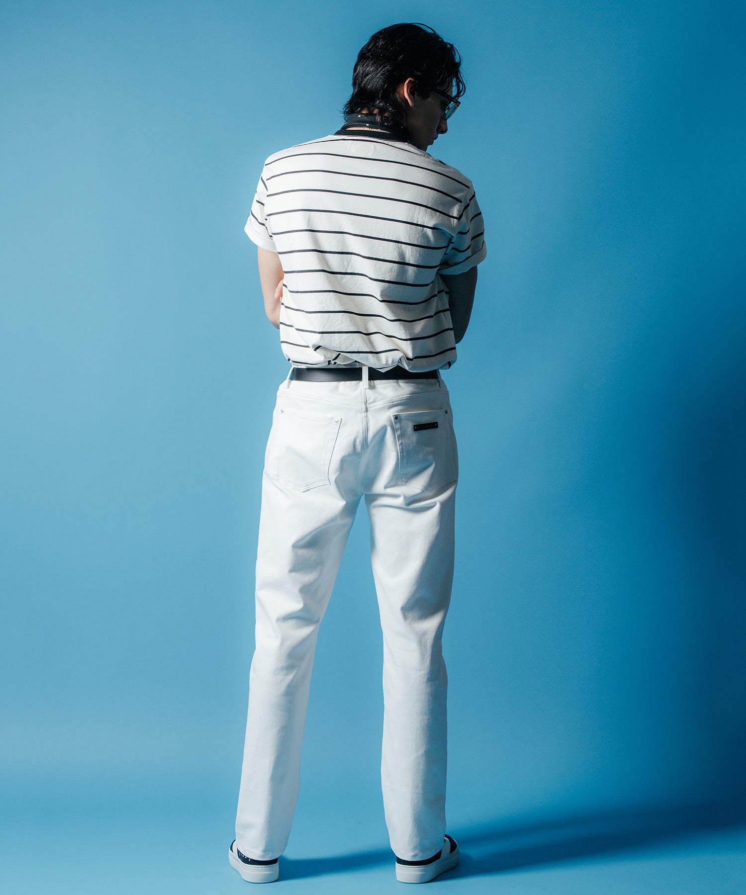 SUMMER BORDER SHORT SLEEVE T SHIRT