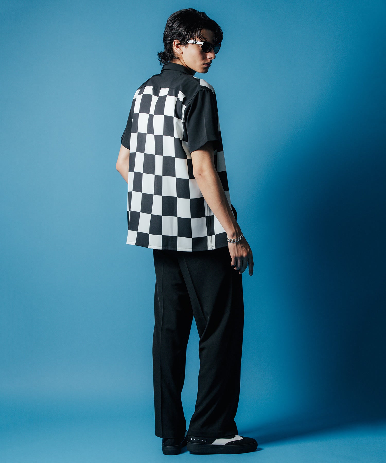 CHECKER FLAG EASY CARE SHORT SLEEVE SHIRT