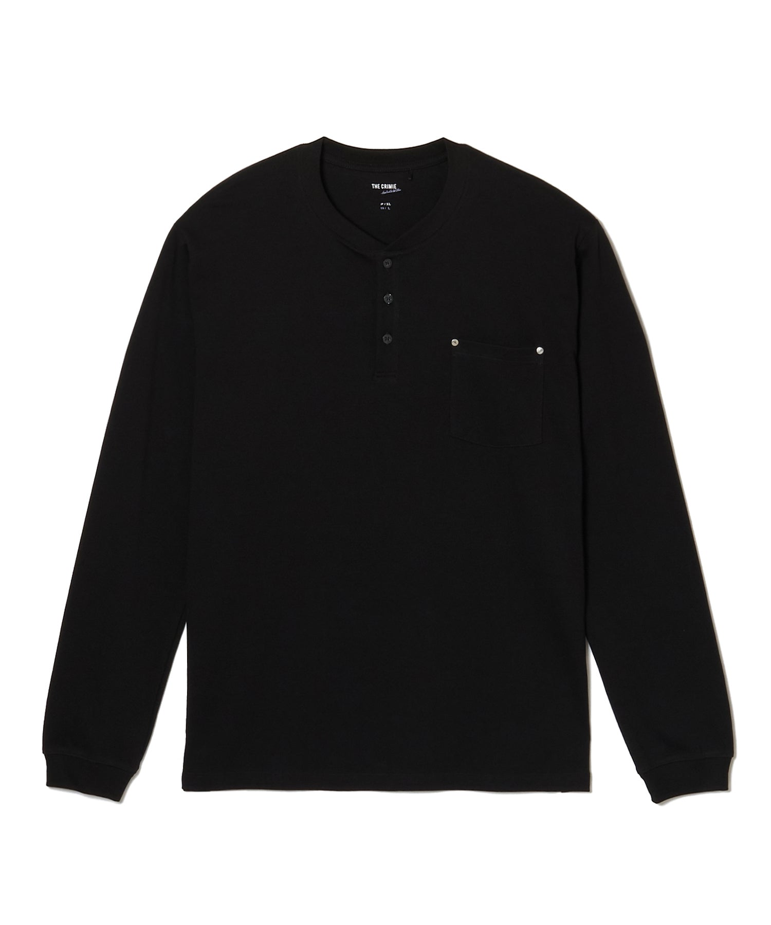 HENLY NECK POCKET LONG SLEEVE T SHIRTS