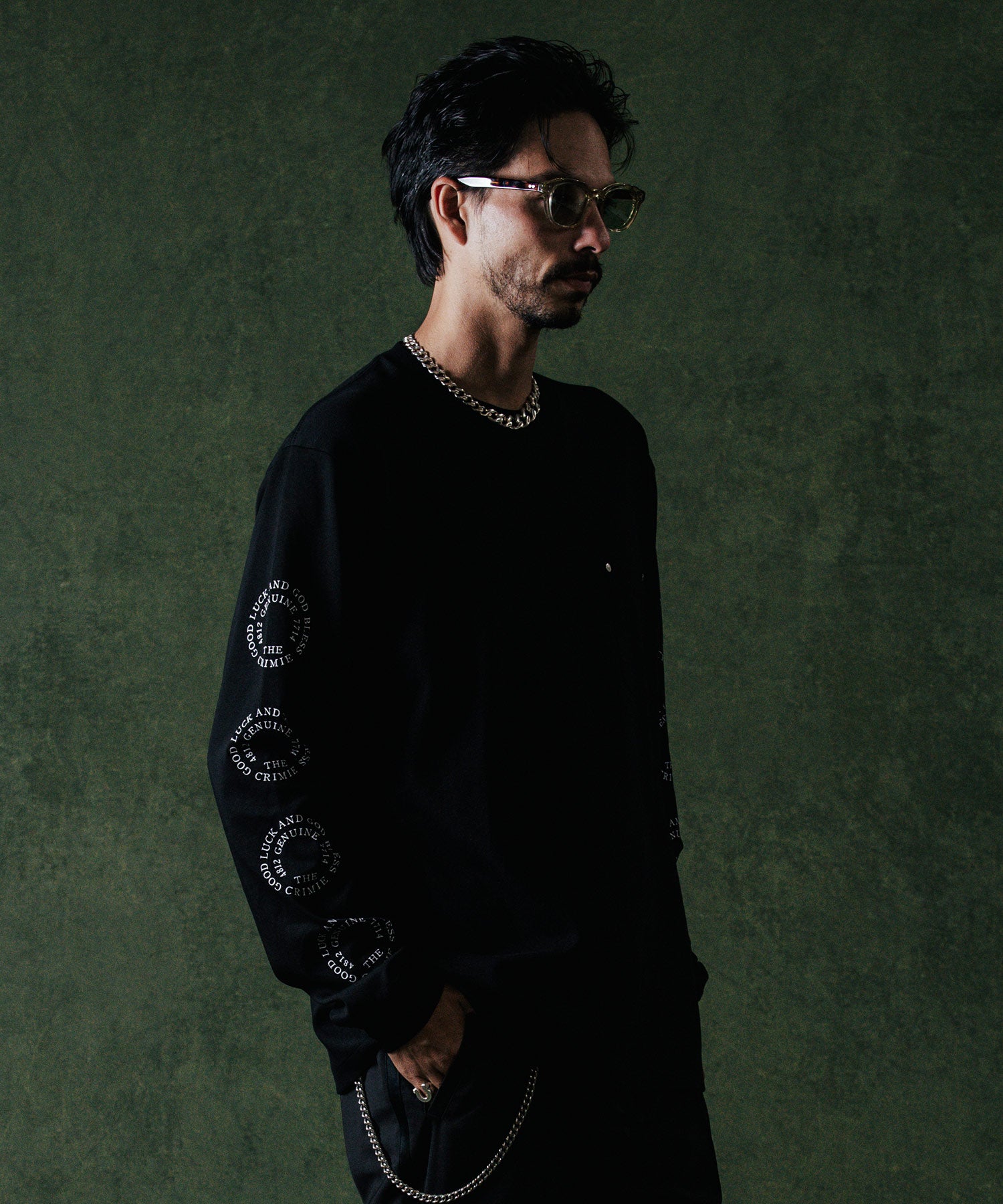 CIRCLE LOGO LONG SLEEVE T SHIRT