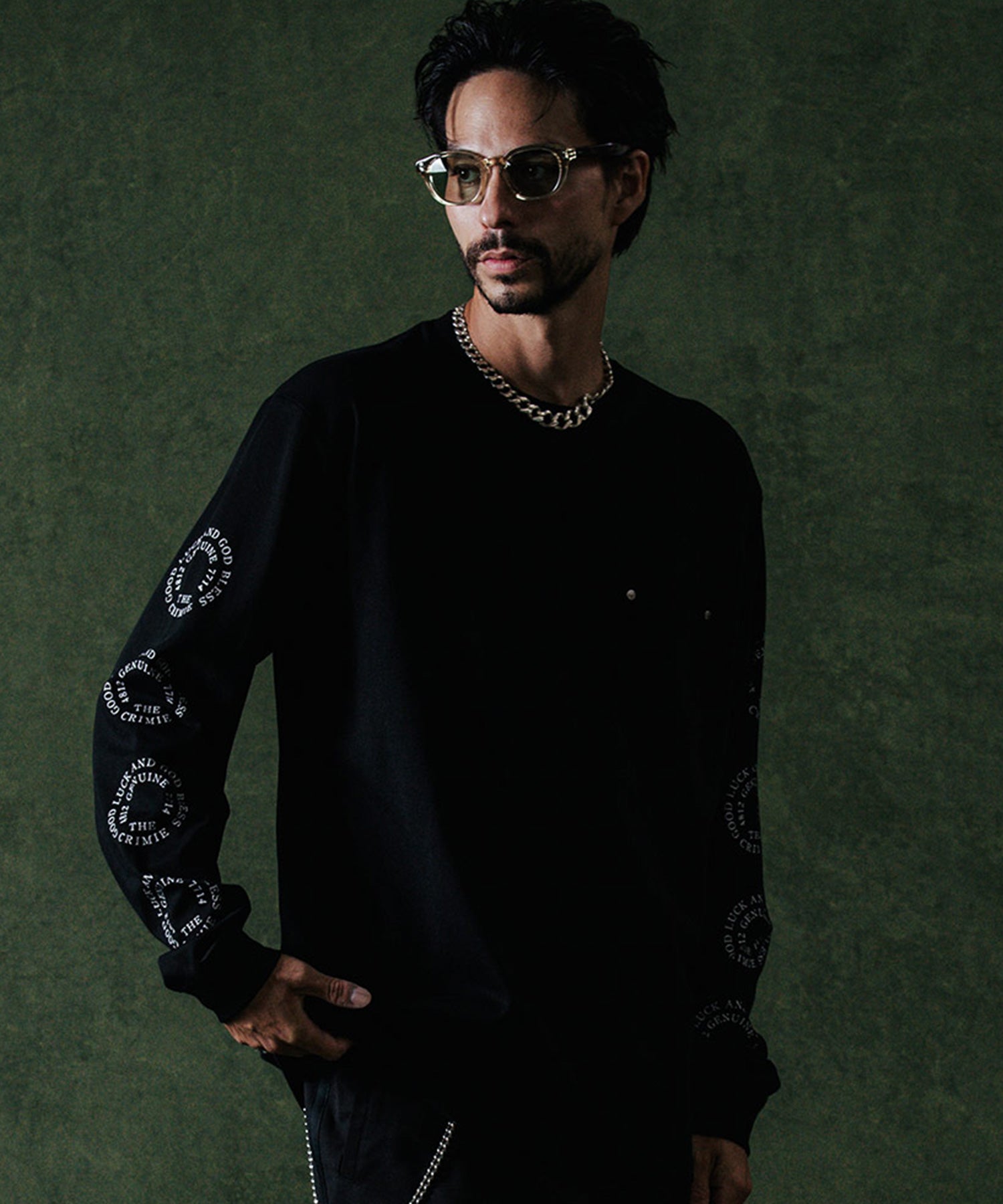 CIRCLE LOGO LONG SLEEVE T SHIRT