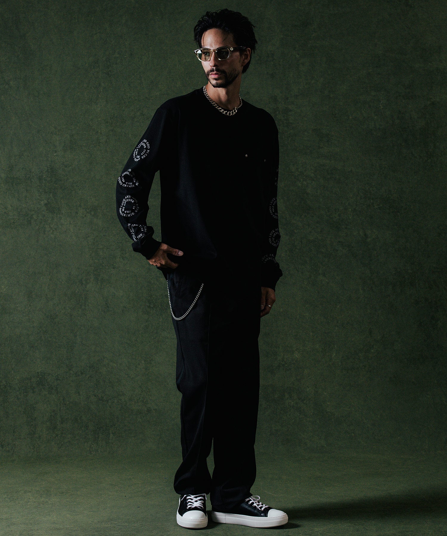 CIRCLE LOGO LONG SLEEVE T SHIRT