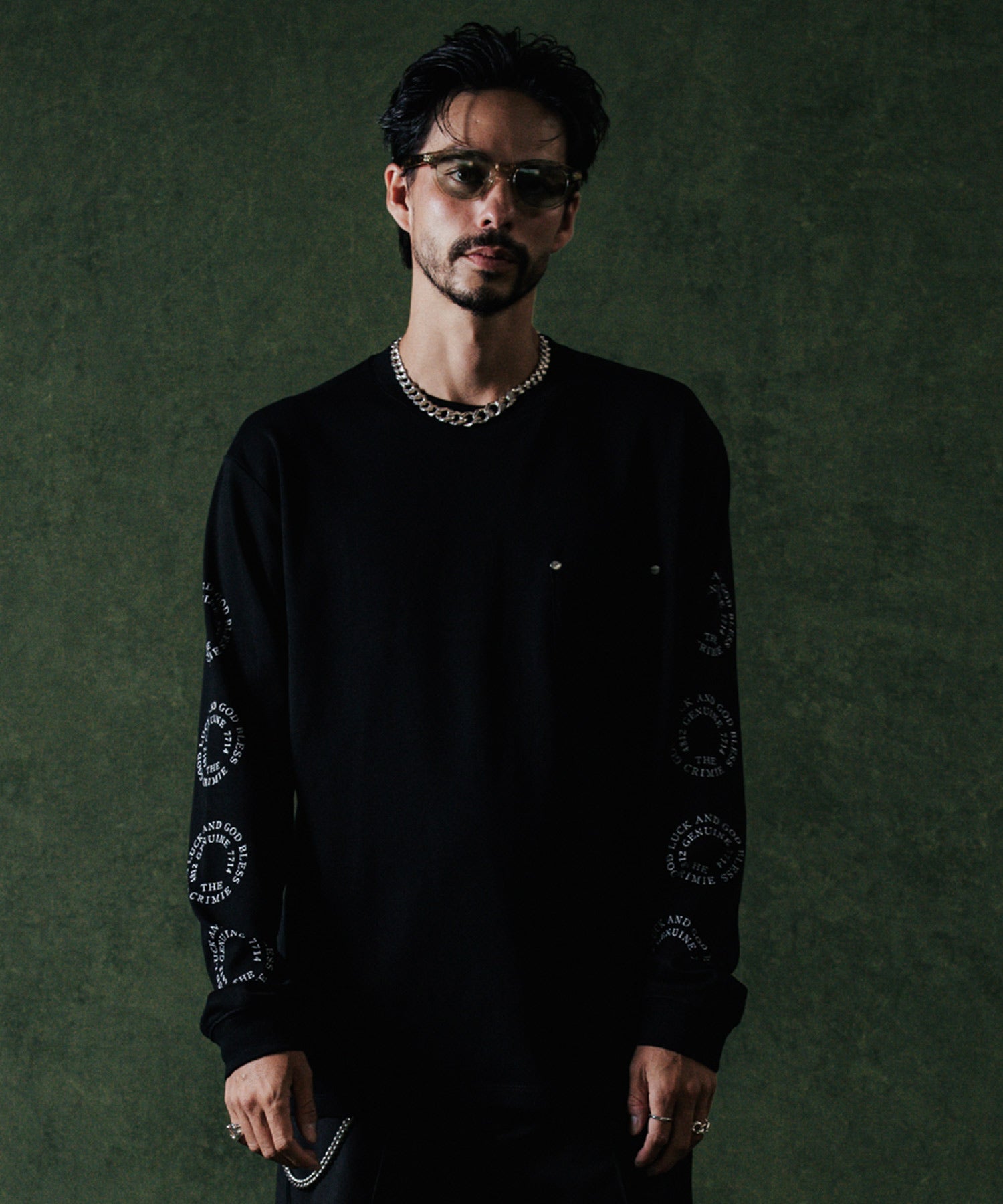 CIRCLE LOGO LONG SLEEVE T SHIRT