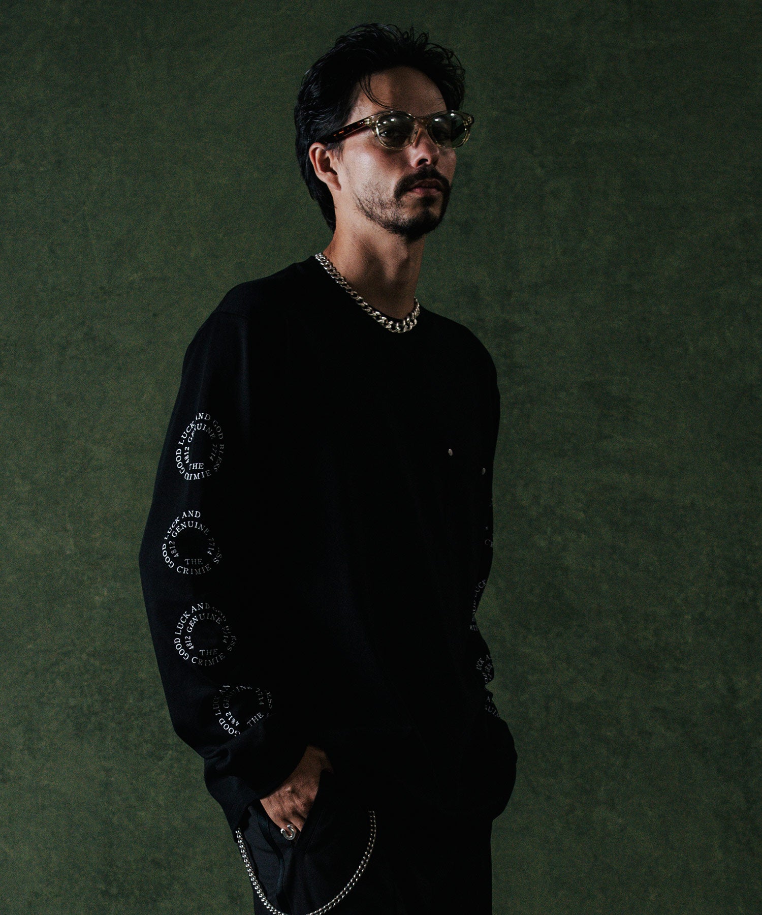 CIRCLE LOGO LONG SLEEVE T SHIRT