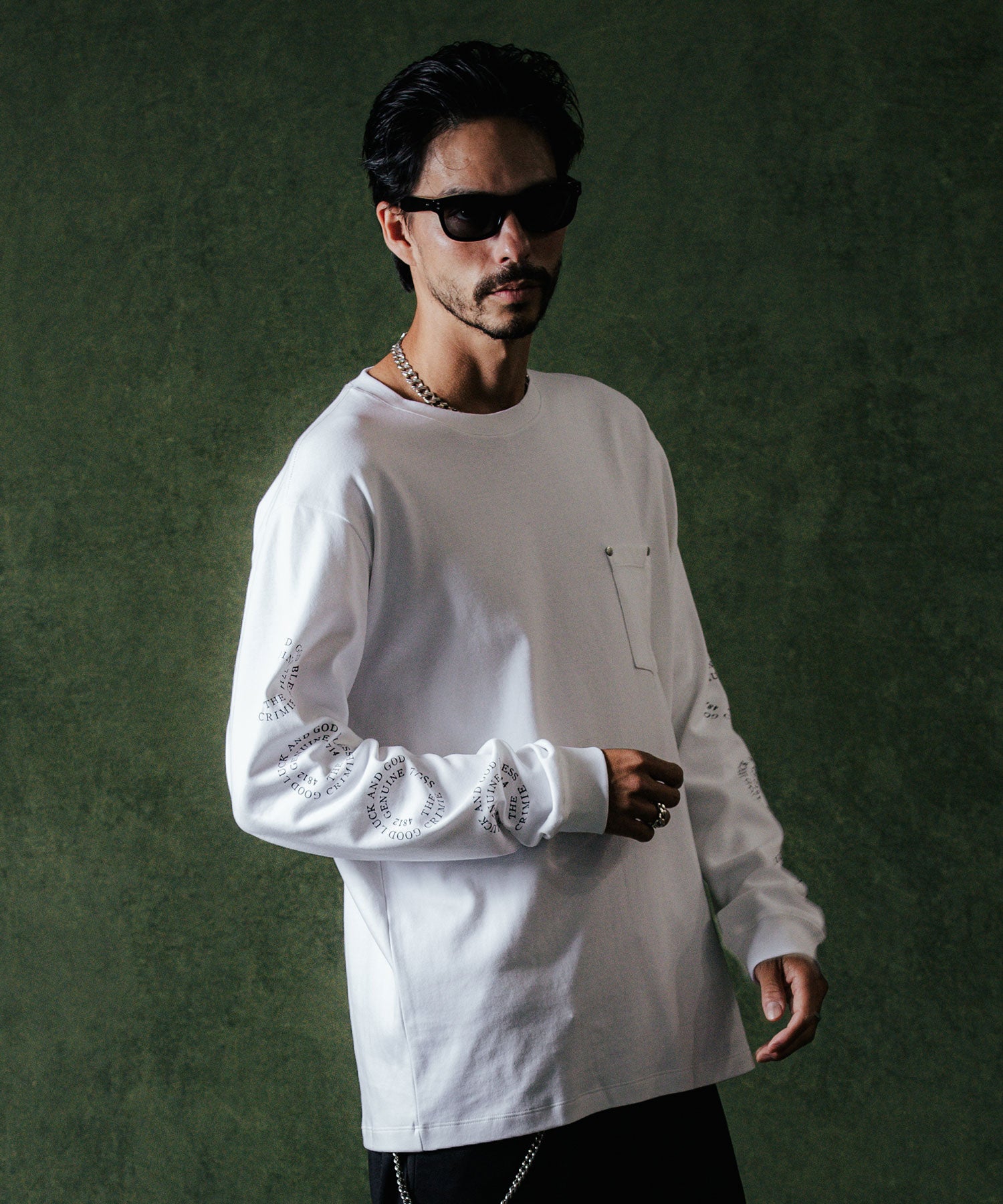 CIRCLE LOGO LONG SLEEVE T SHIRT