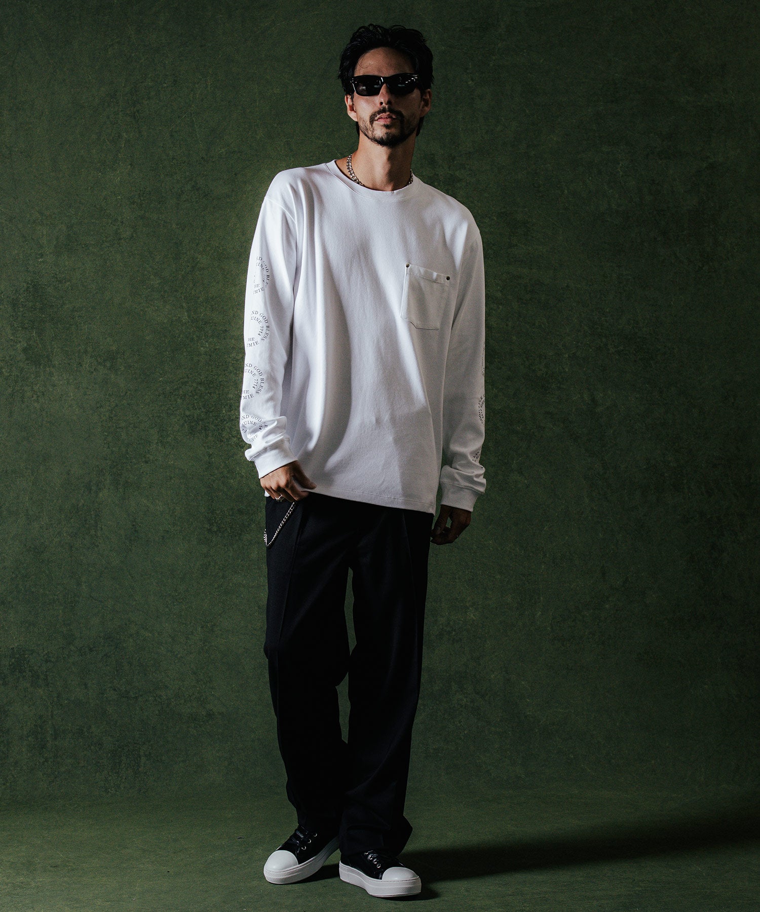 CIRCLE LOGO LONG SLEEVE T SHIRT