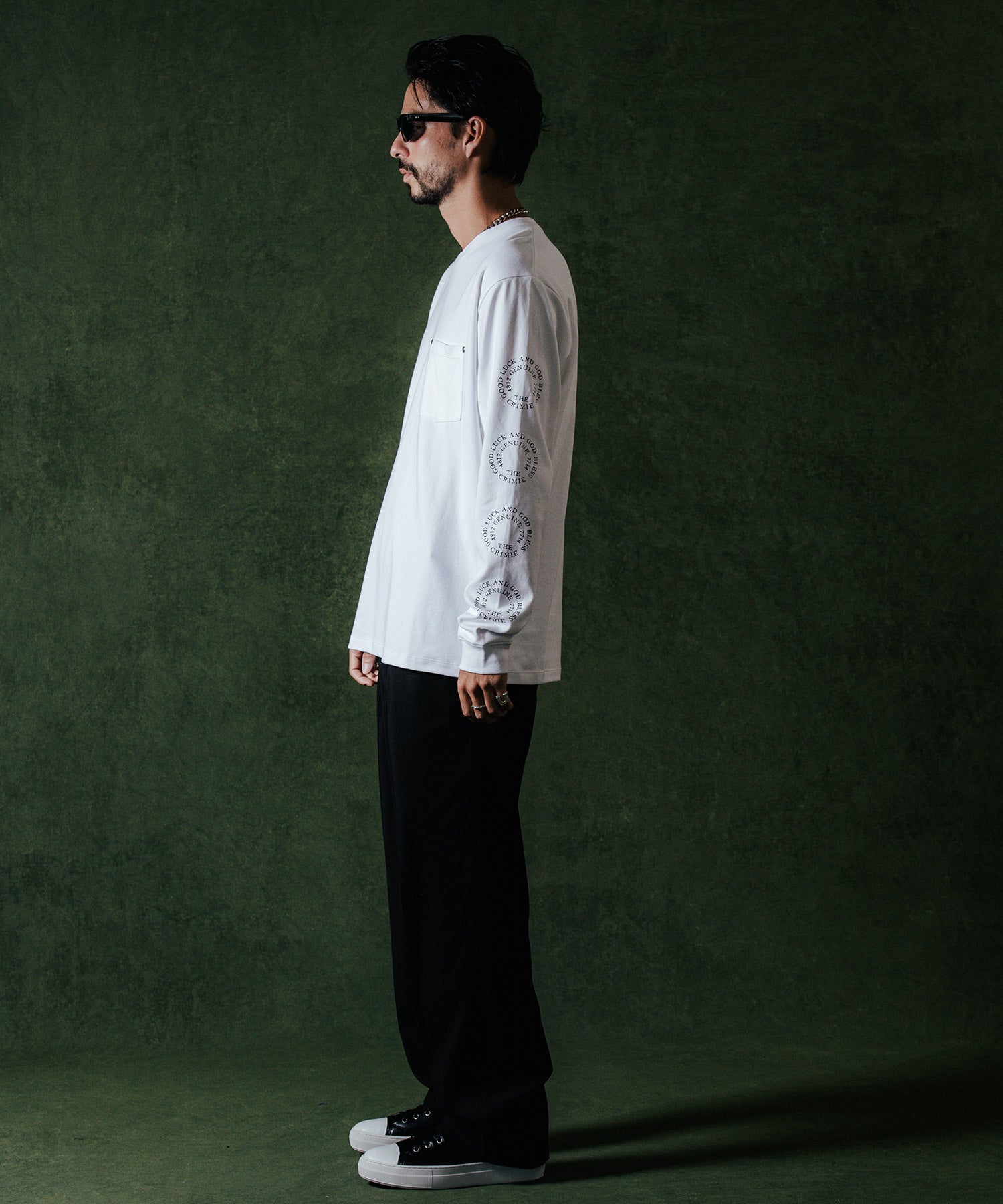 CIRCLE LOGO LONG SLEEVE T SHIRT