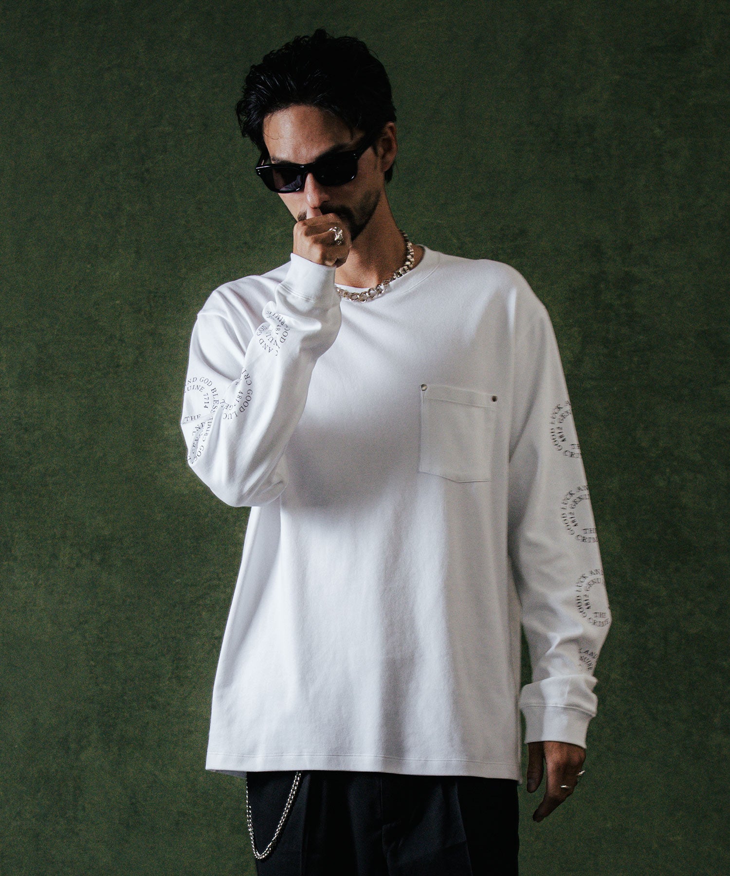 CIRCLE LOGO LONG SLEEVE T SHIRT