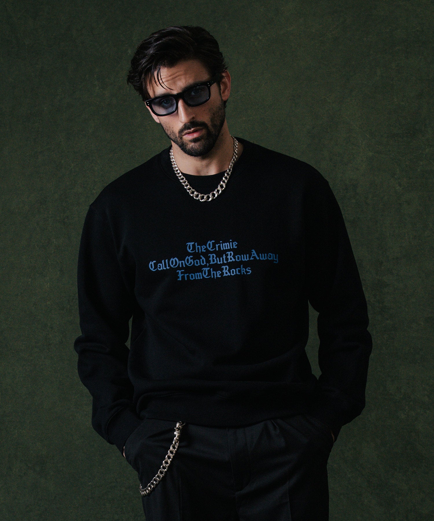 OLD ENGLISH CREW NECK SWEAT