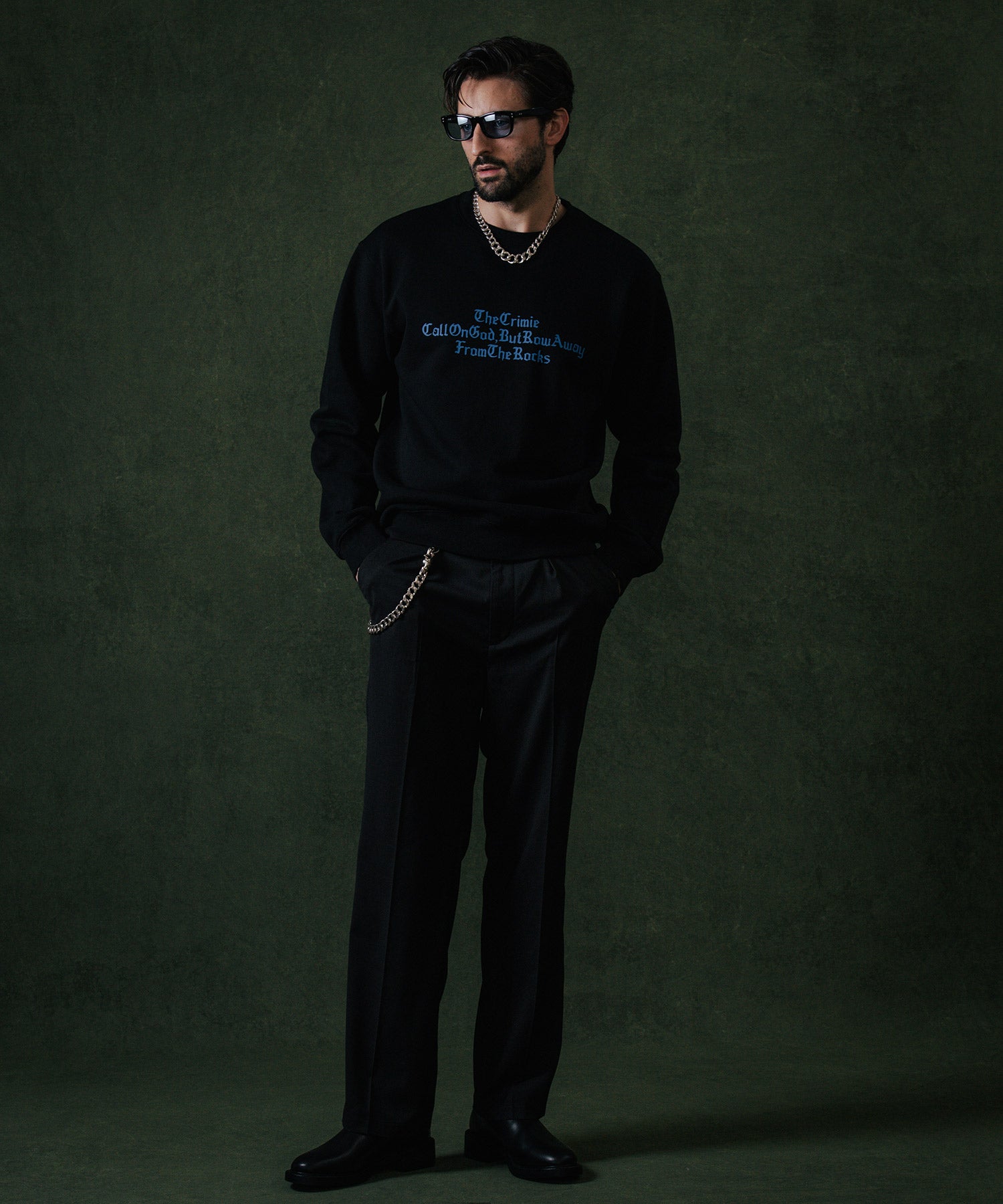 OLD ENGLISH CREW NECK SWEAT