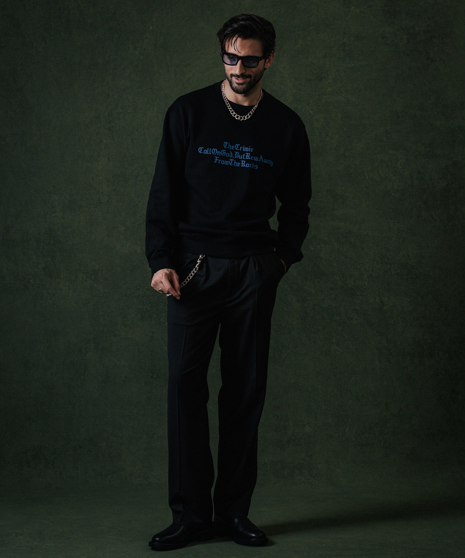 OLD ENGLISH CREW NECK SWEAT