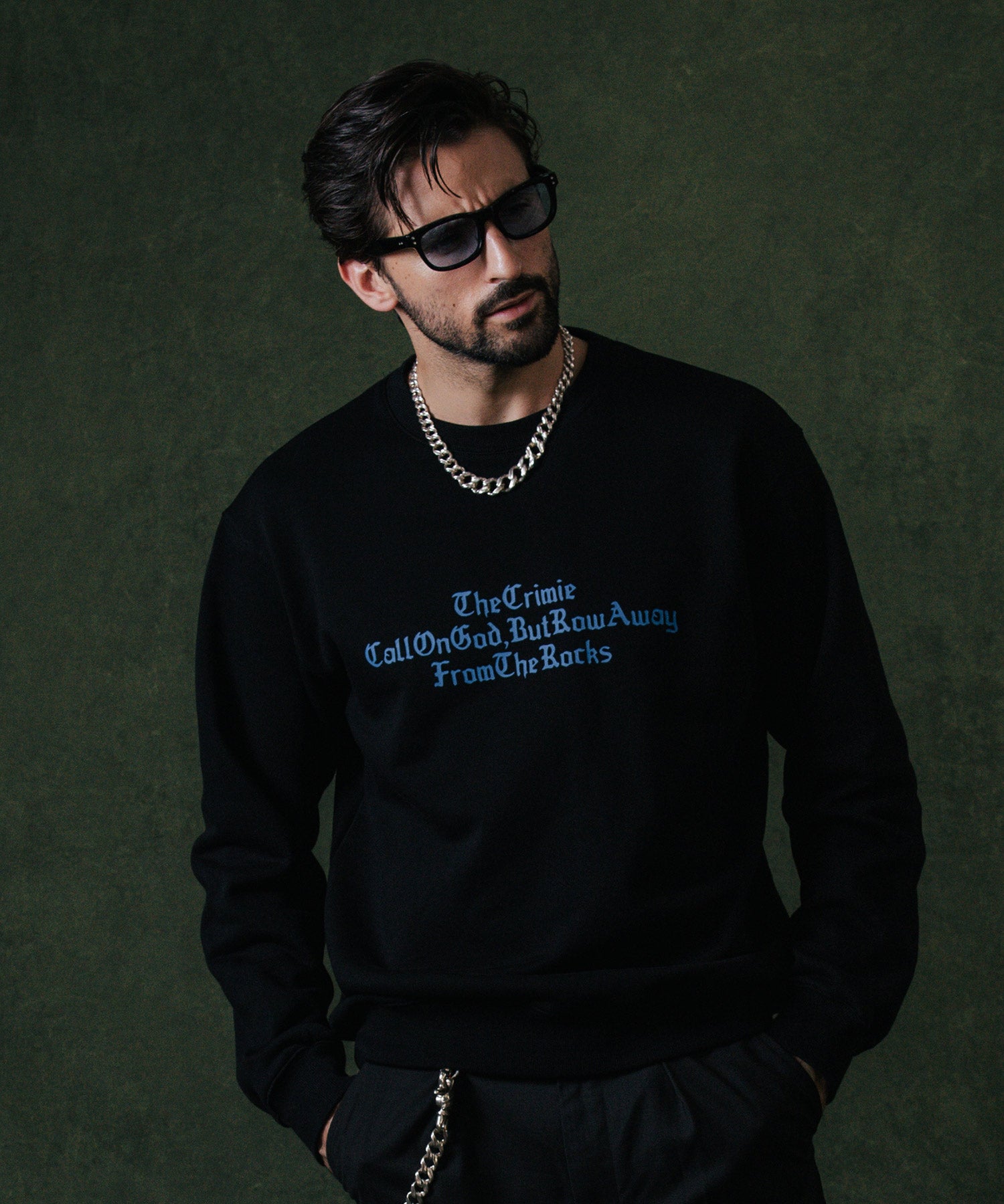 OLD ENGLISH CREW NECK SWEAT