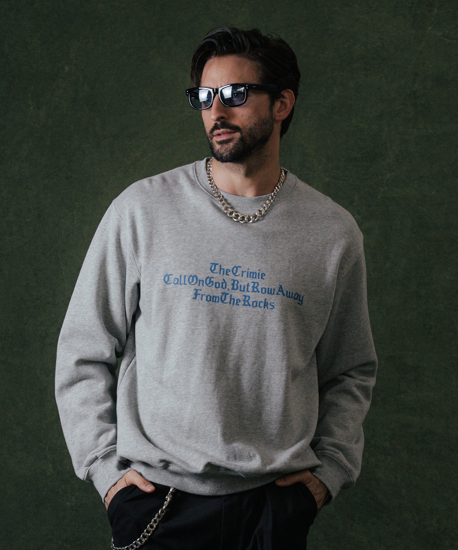 OLD ENGLISH CREW NECK SWEAT