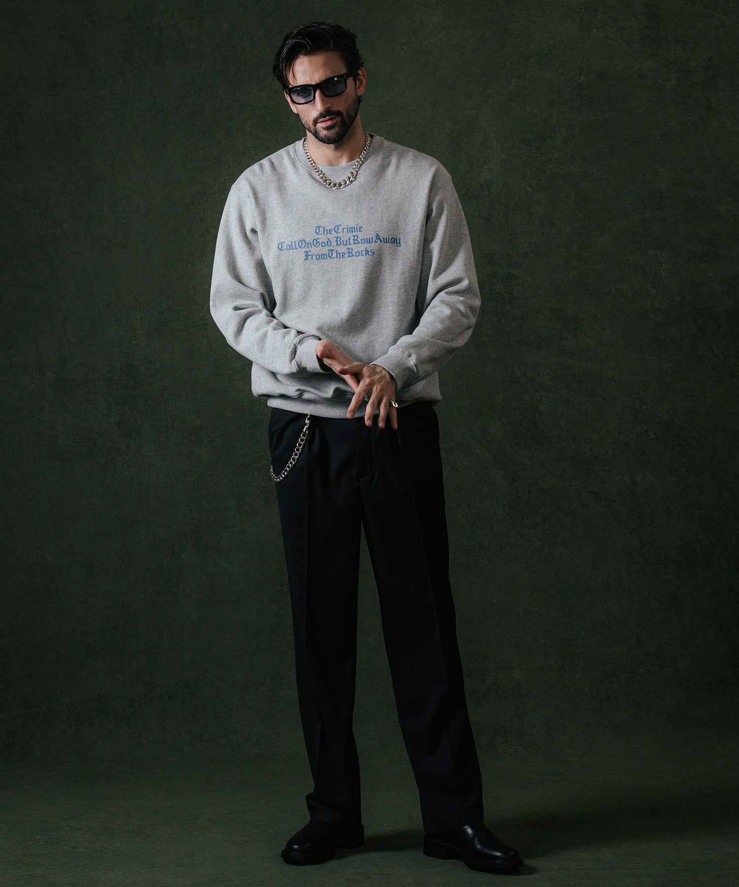 OLD ENGLISH CREW NECK SWEAT