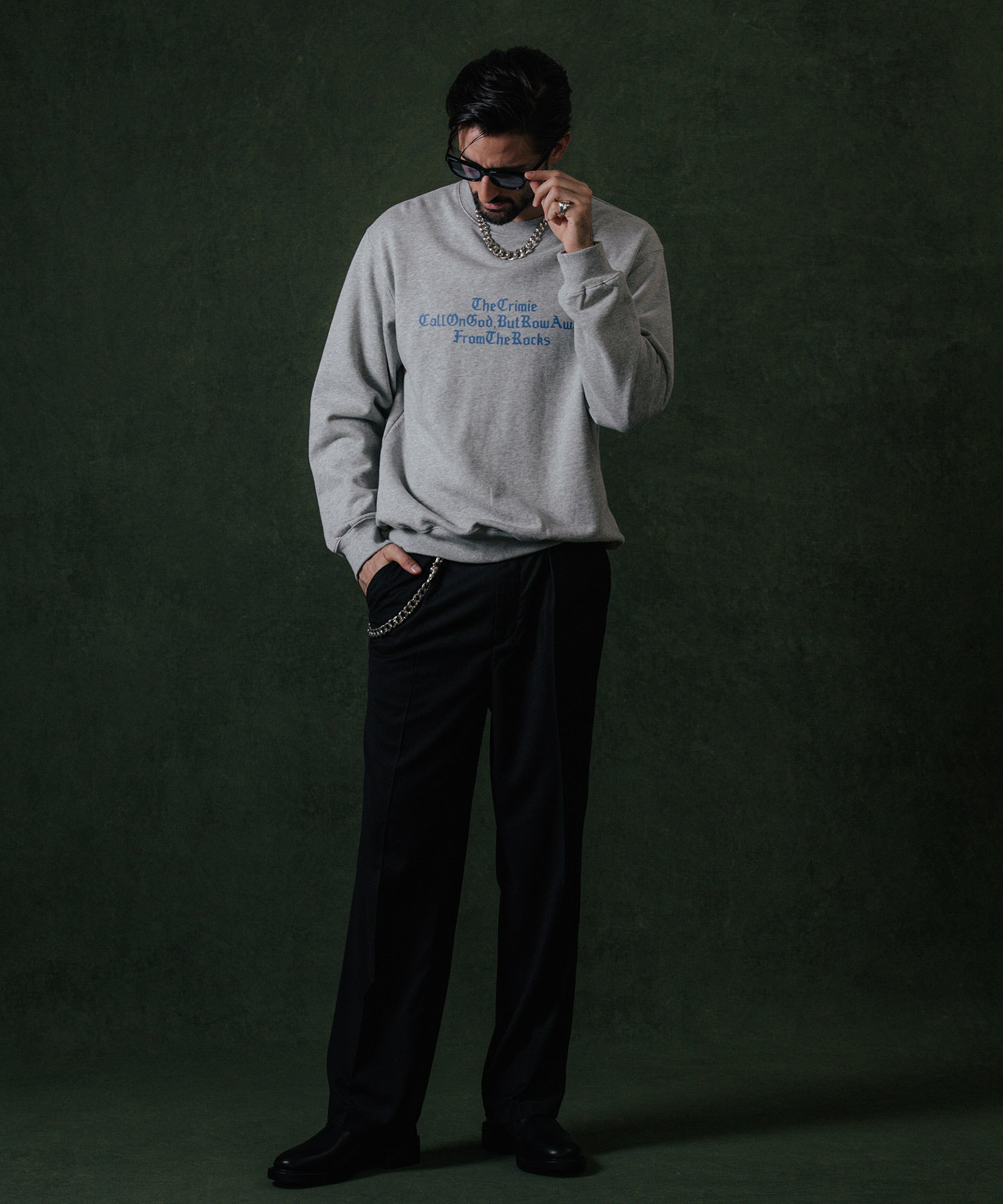 OLD ENGLISH CREW NECK SWEAT