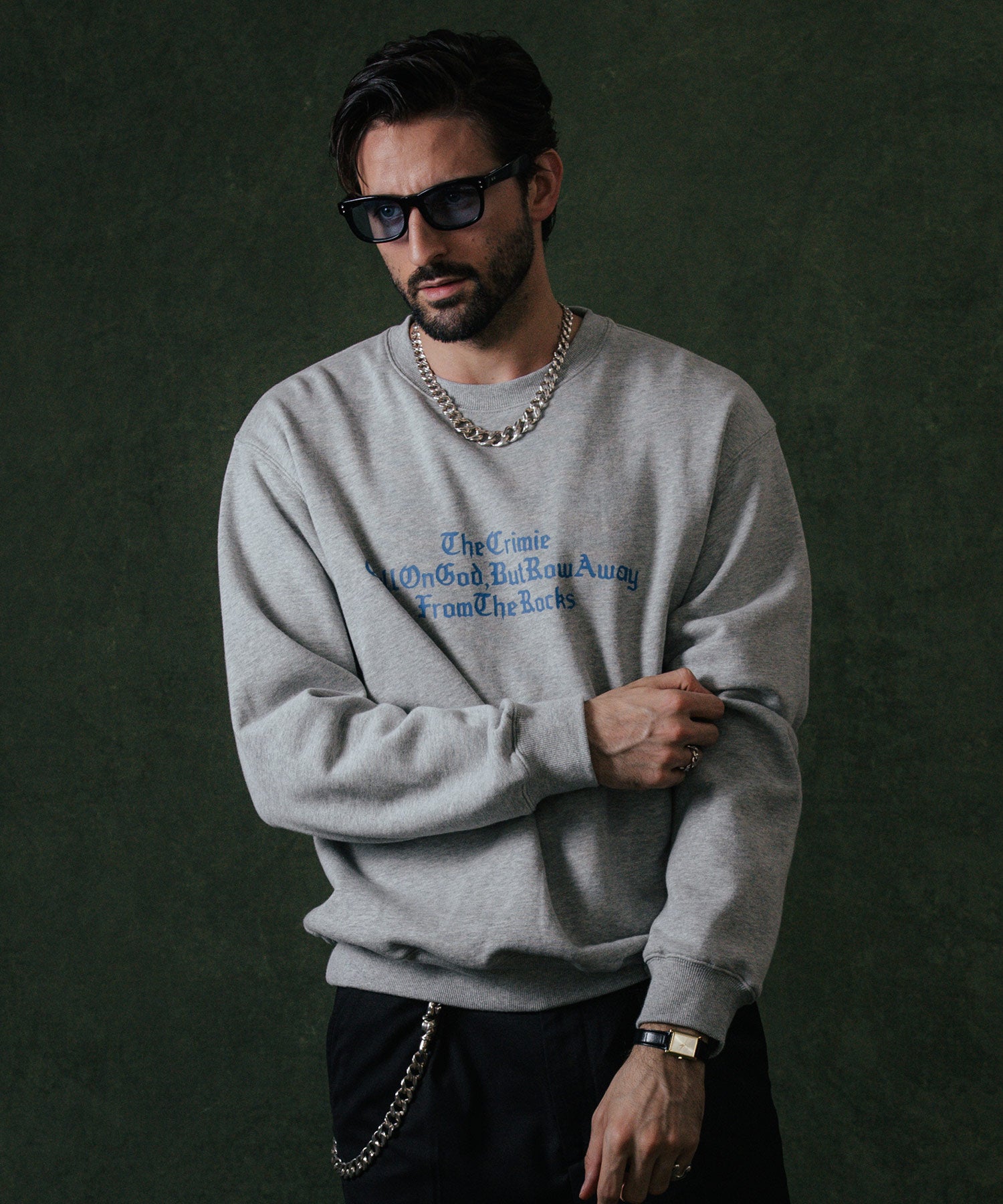 OLD ENGLISH CREW NECK SWEAT