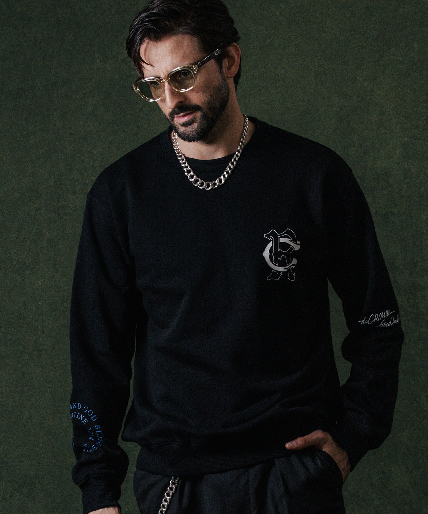 CR LOGO CREW NECK SWEAT