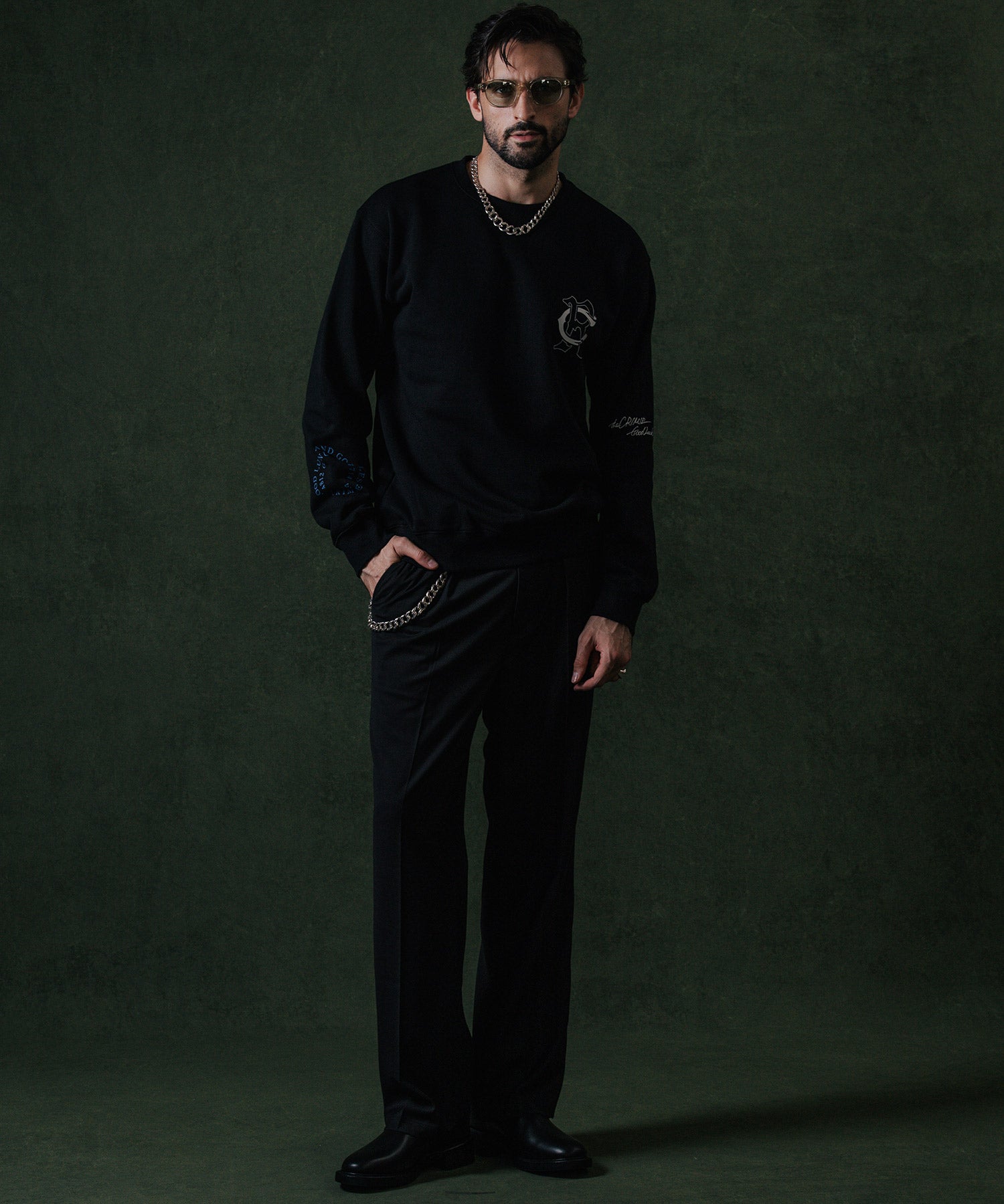 CR LOGO CREW NECK SWEAT