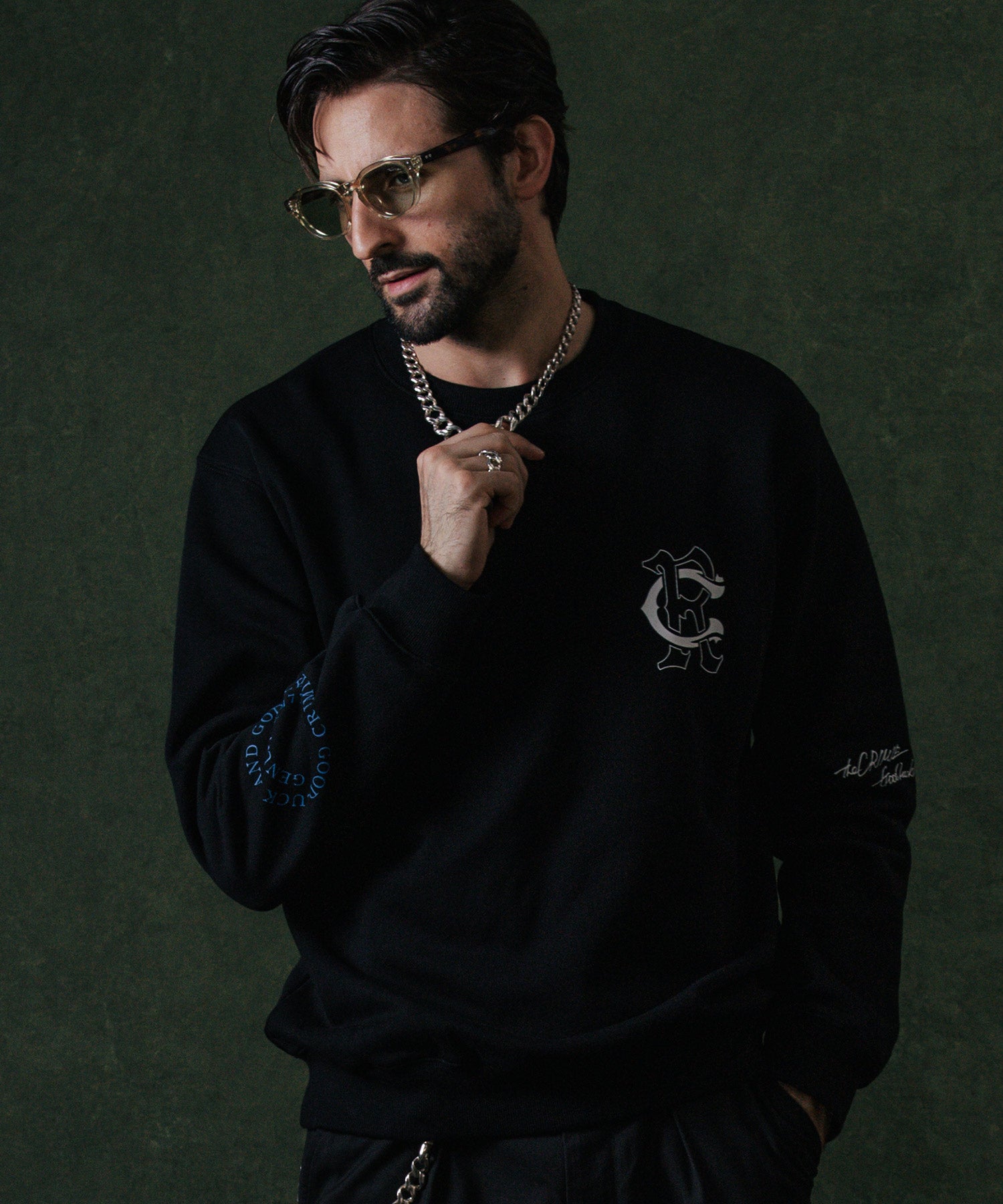 CR LOGO CREW NECK SWEAT