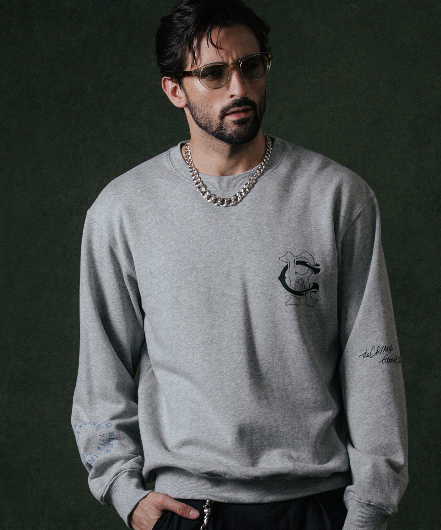 CR LOGO CREW NECK SWEAT