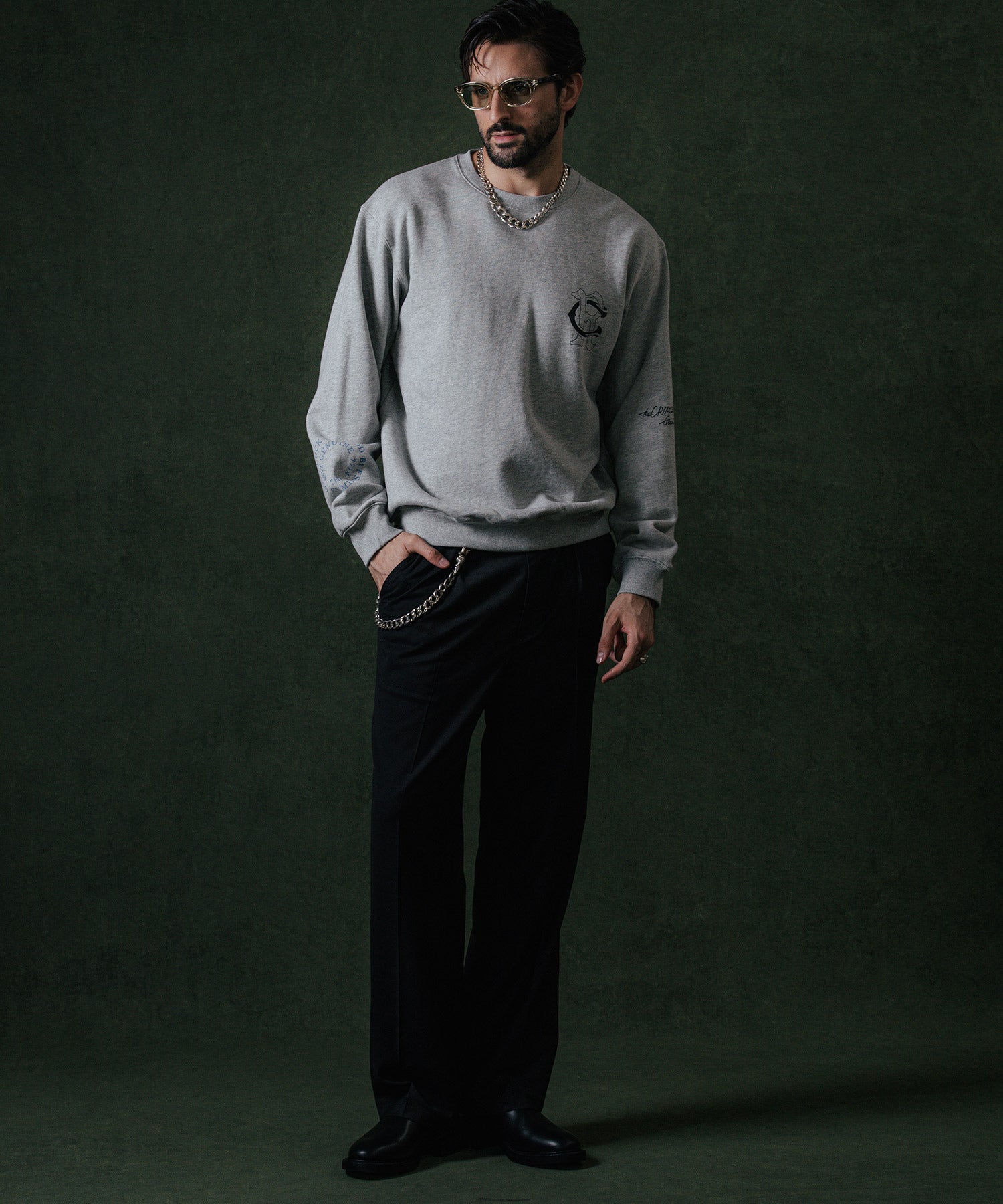 CR LOGO CREW NECK SWEAT
