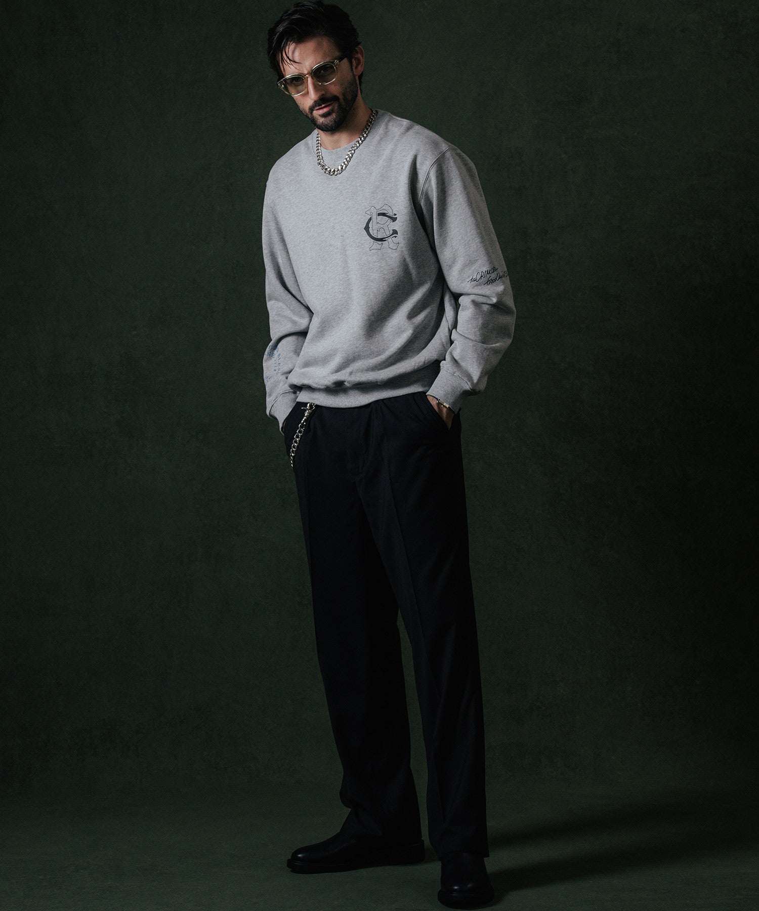 CR LOGO CREW NECK SWEAT